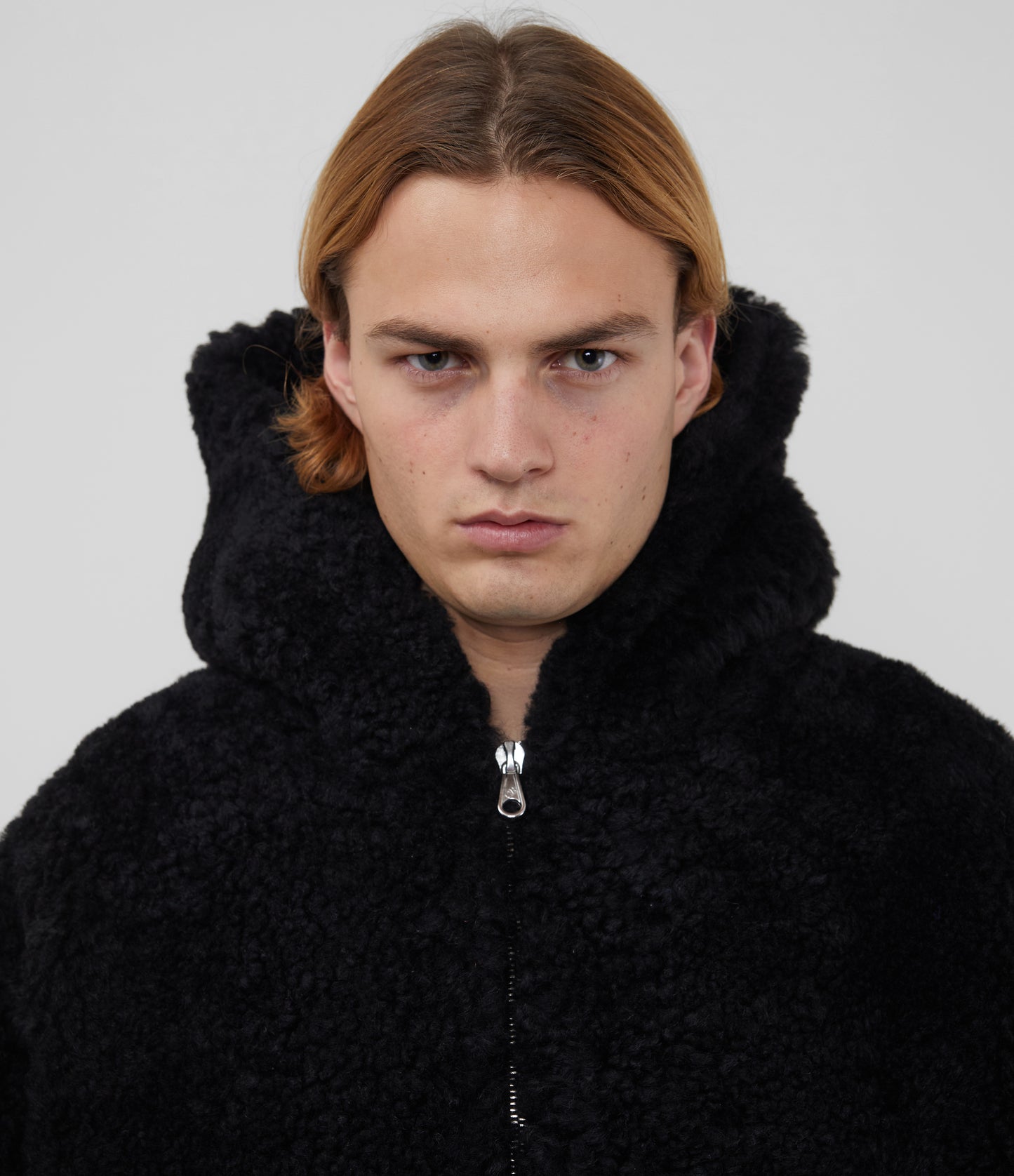 CB HOODED SHEARLING JACKET
