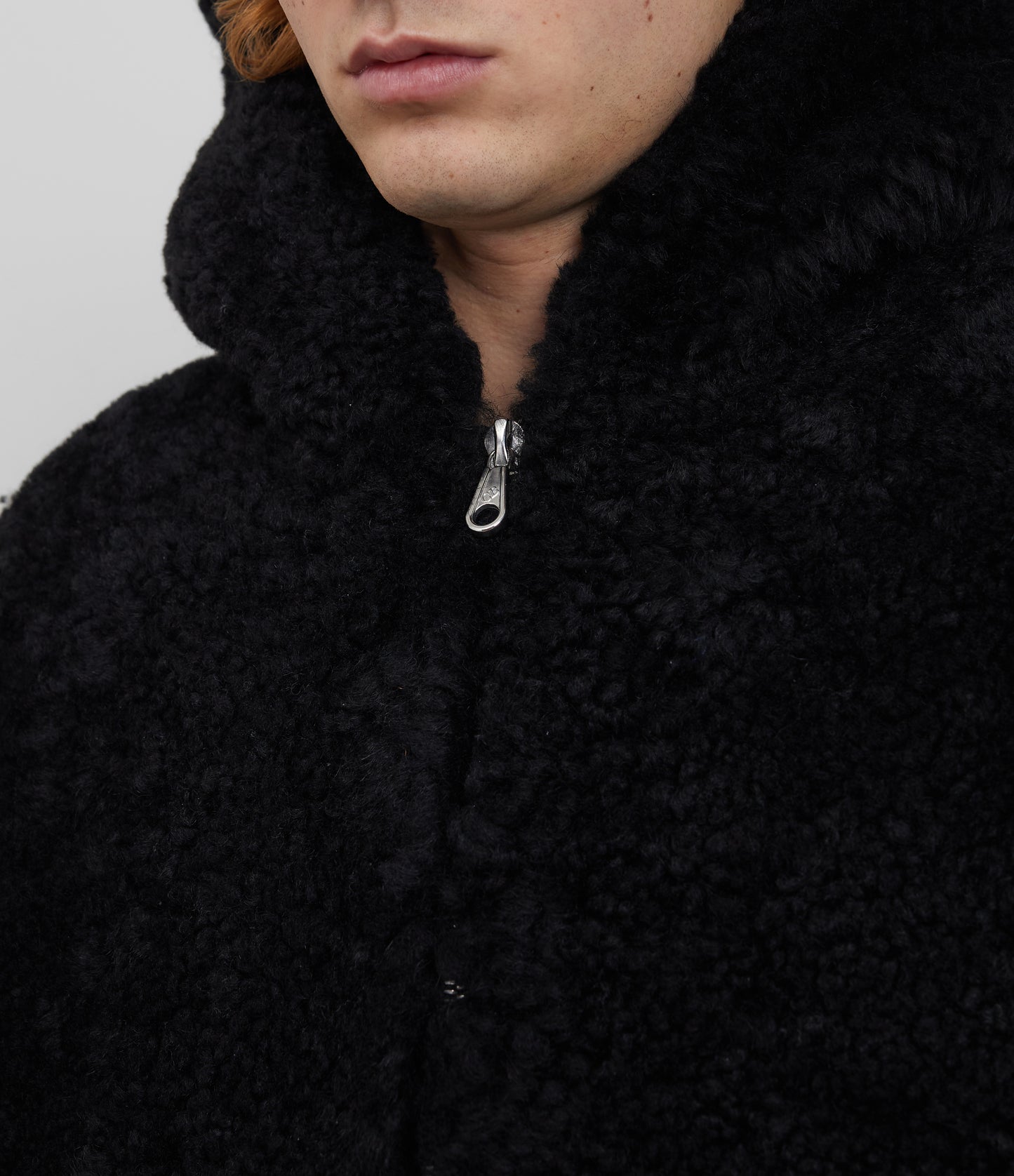 CB HOODED SHEARLING JACKET