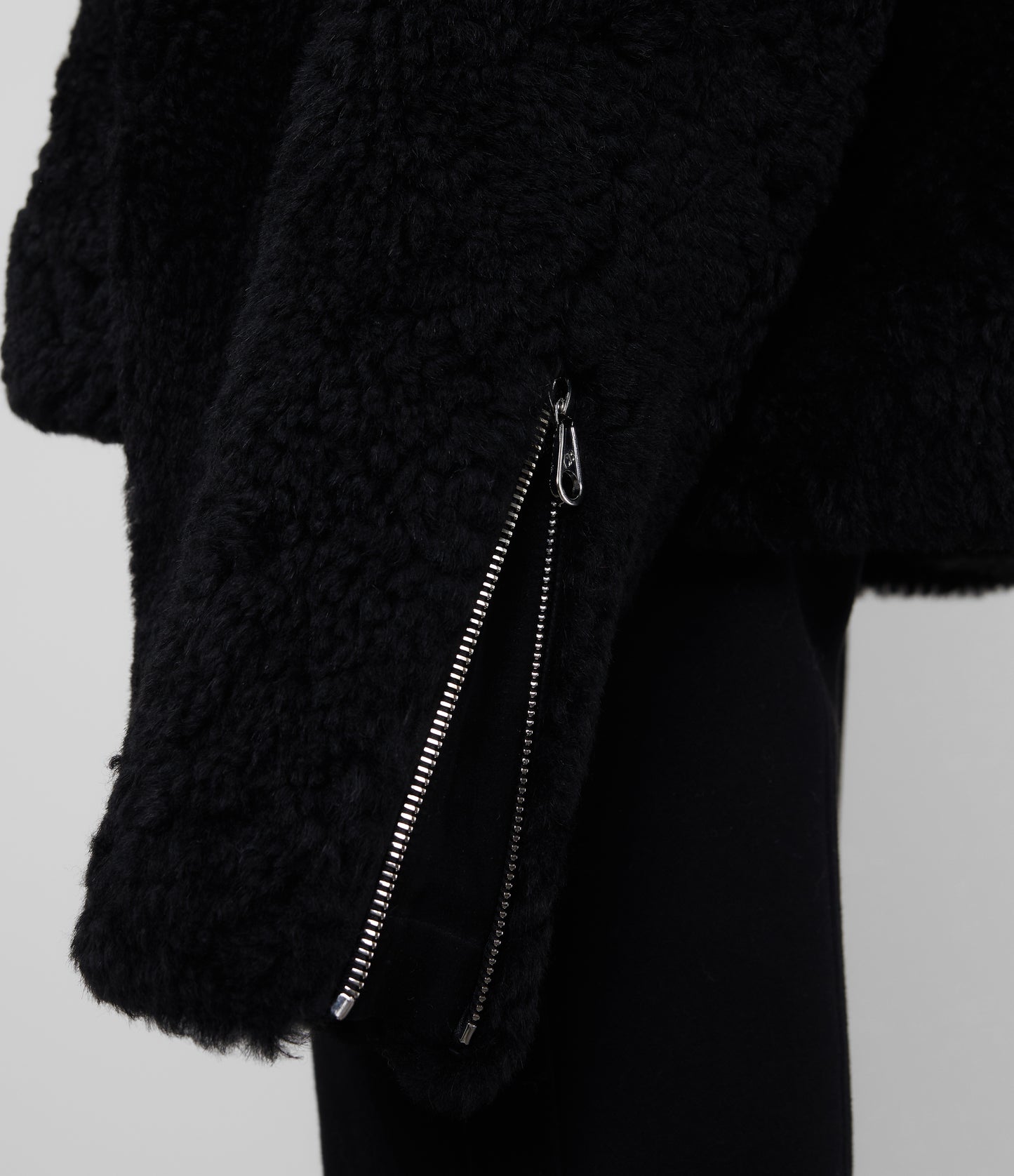 CB HOODED SHEARLING JACKET