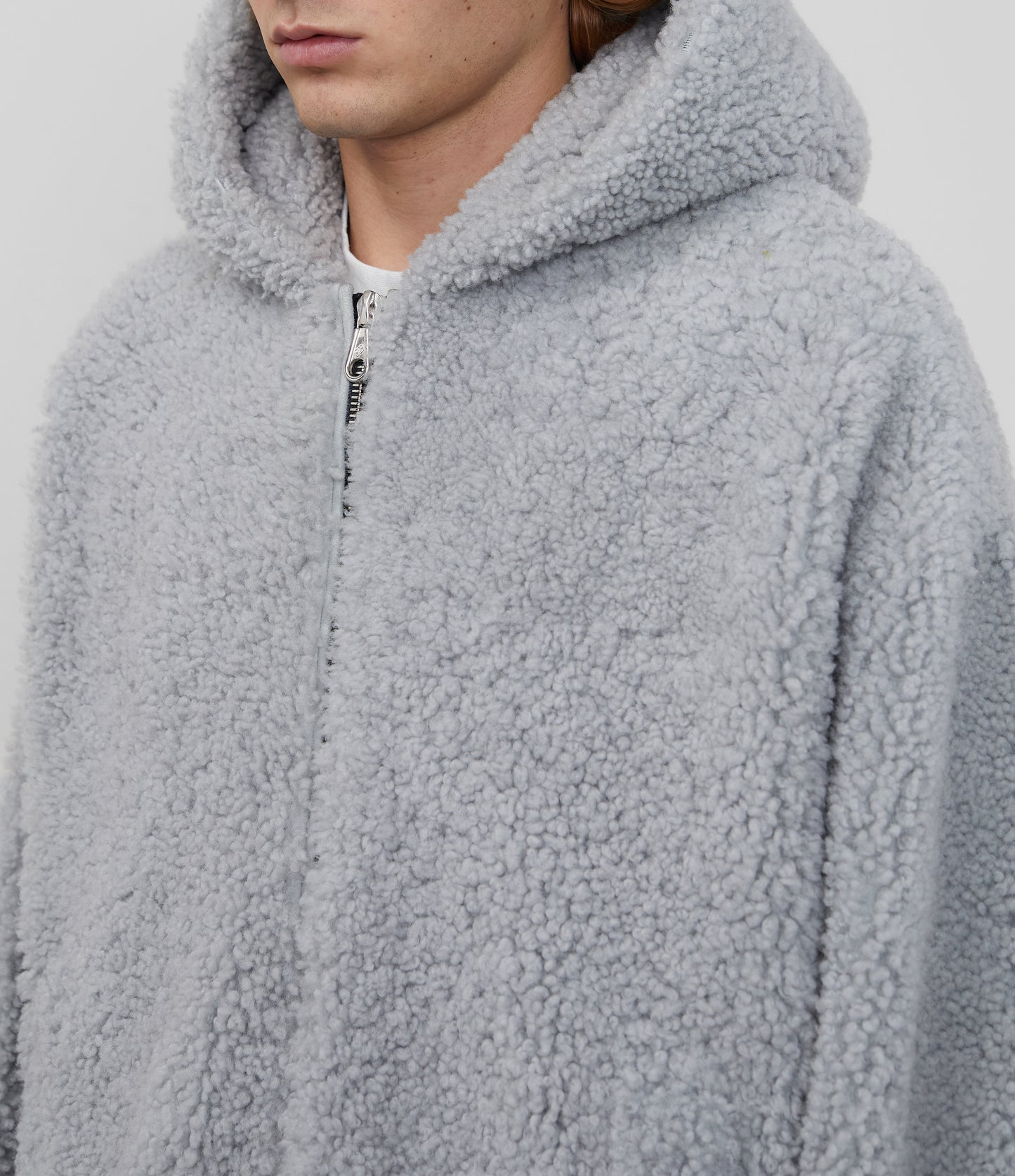 CB HOODED SHEARLING JACKET