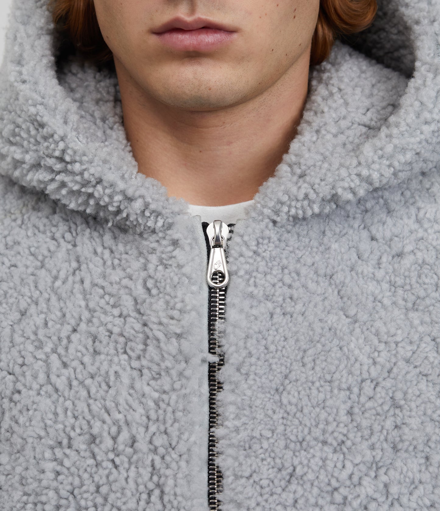 CB HOODED SHEARLING JACKET