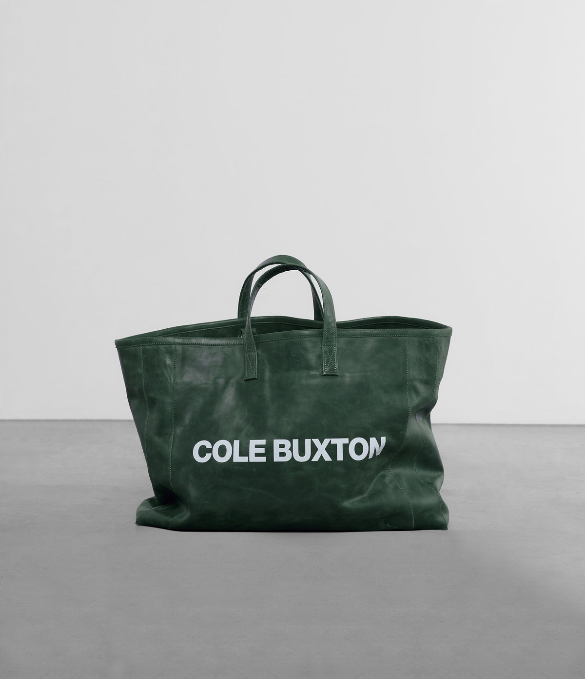 Cole Buxton | Large Leather Tote Bag | Unisex | Leather | Green