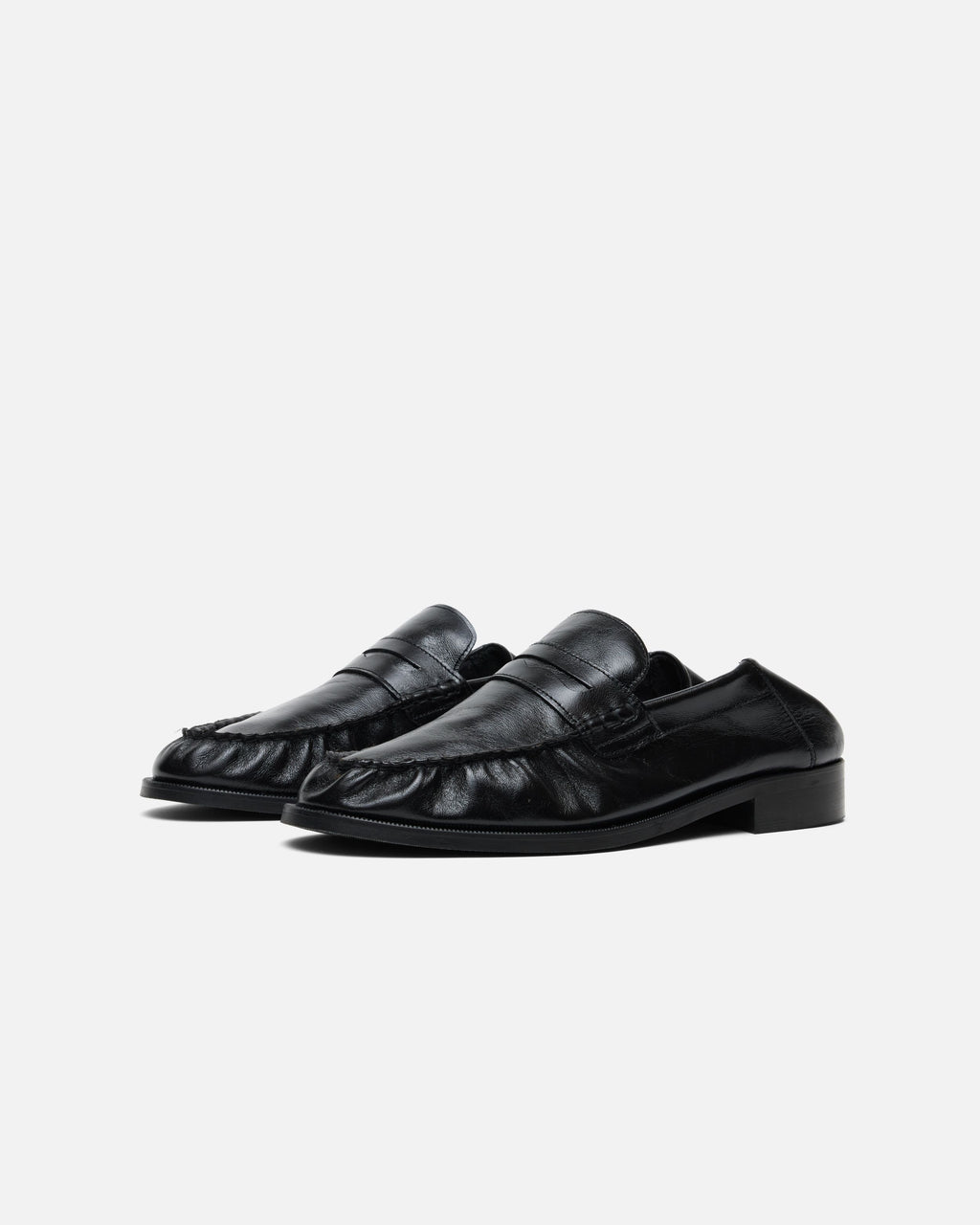 CB BLACK FOLDABLE RUCHED LOAFER