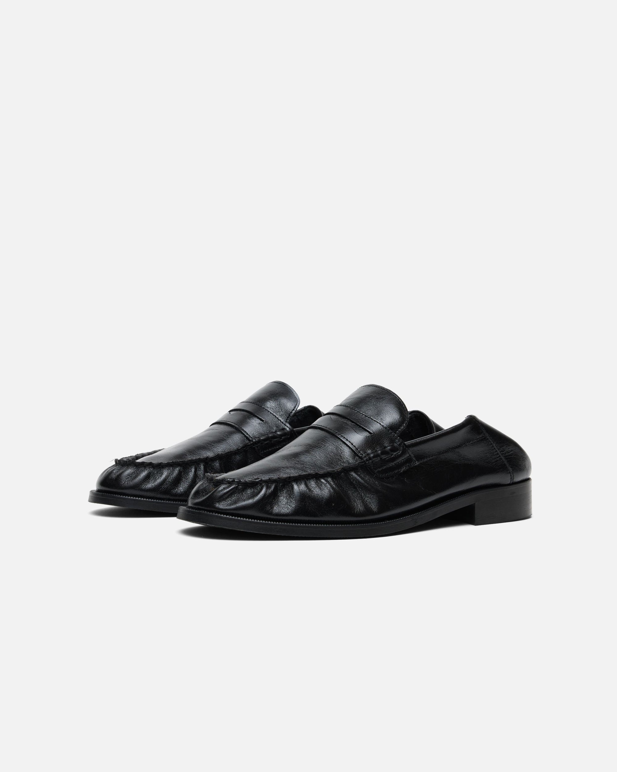 CB BLACK FOLDABLE RUCHED LOAFER