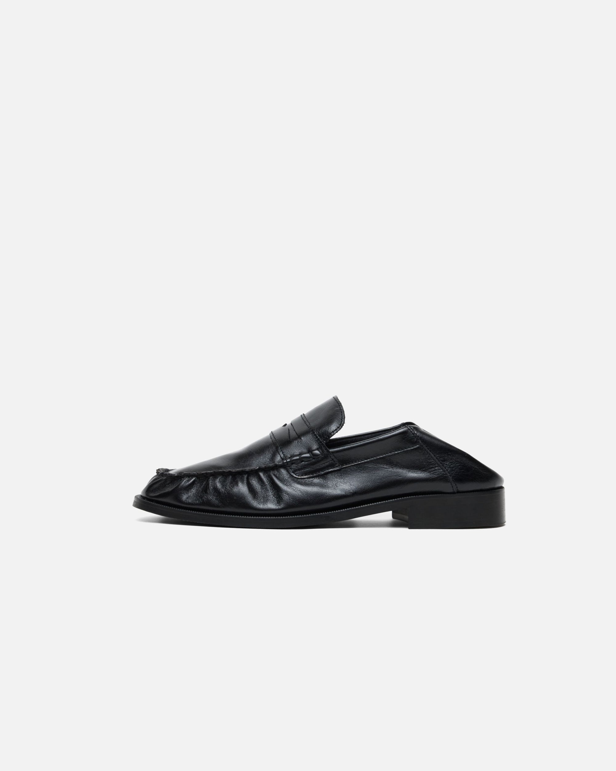 CB BLACK FOLDABLE RUCHED LOAFER