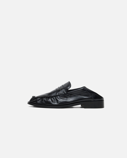 CB BLACK FOLDABLE RUCHED LOAFER