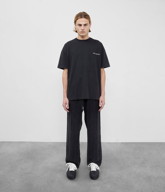 Cole Buxton | Striped Cupro Sweatpants | Mens | Cotton | Black