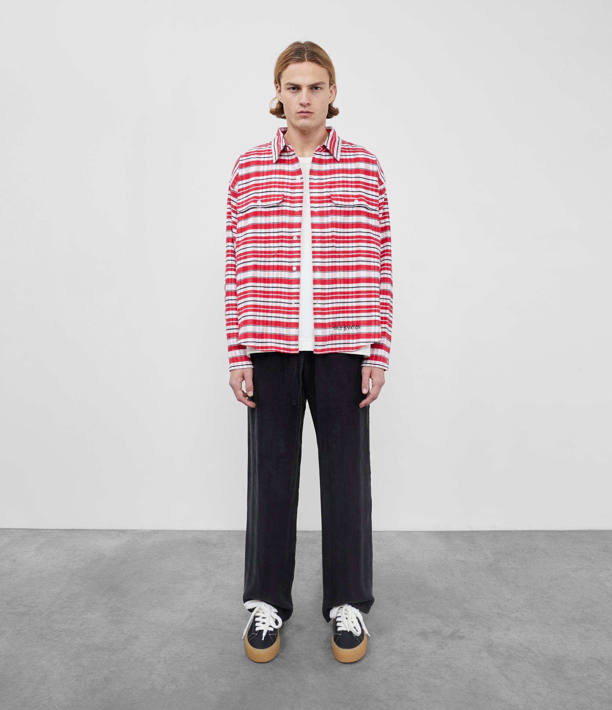 Cole Buxton | Flannel Shirt | Mens | Cotton | Red