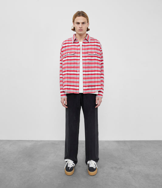 Cole Buxton | Flannel Shirt | Mens | Cotton | Red