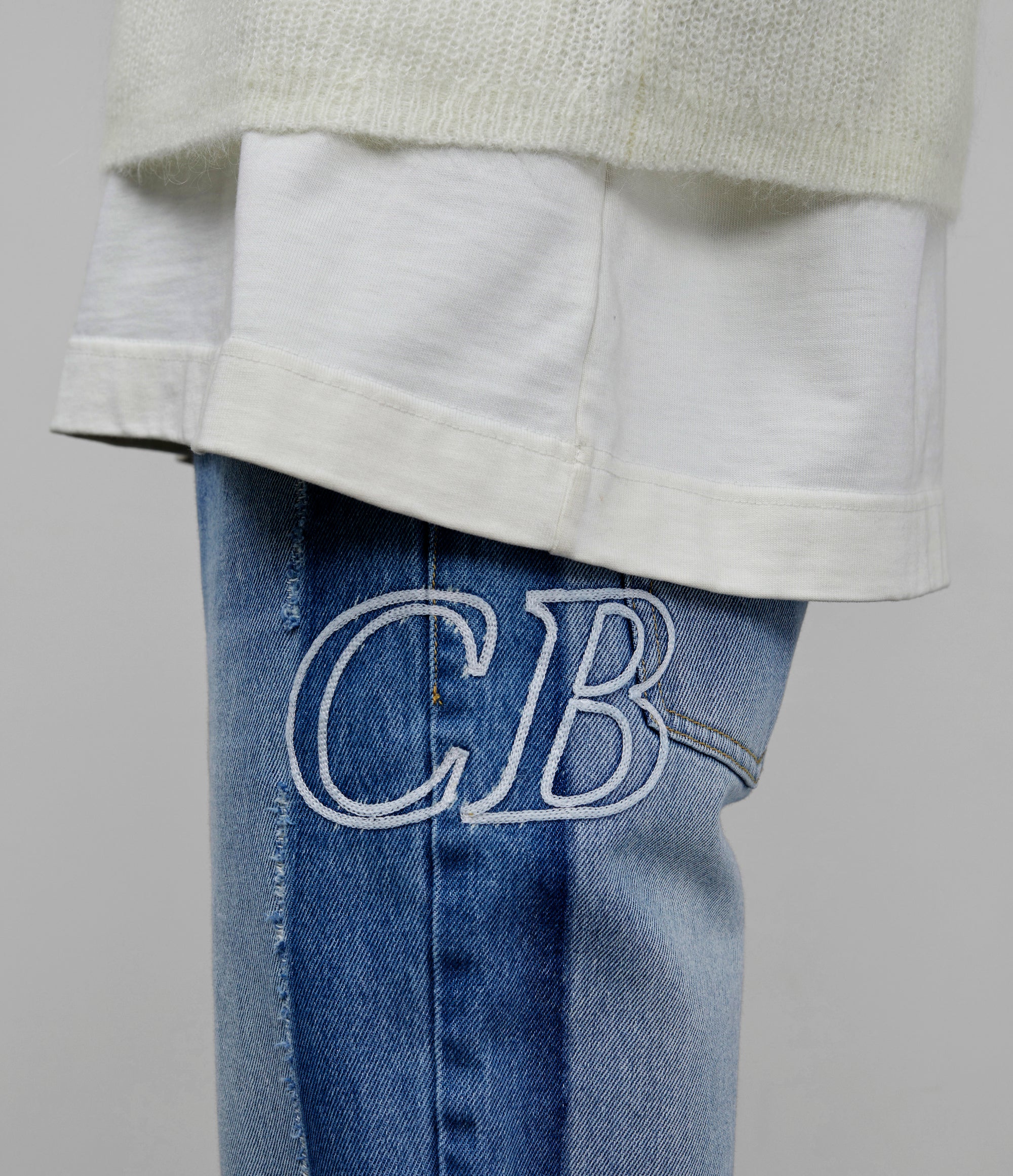 Cole Buxton | Two Tone Denim Jeans | Mens | Blue