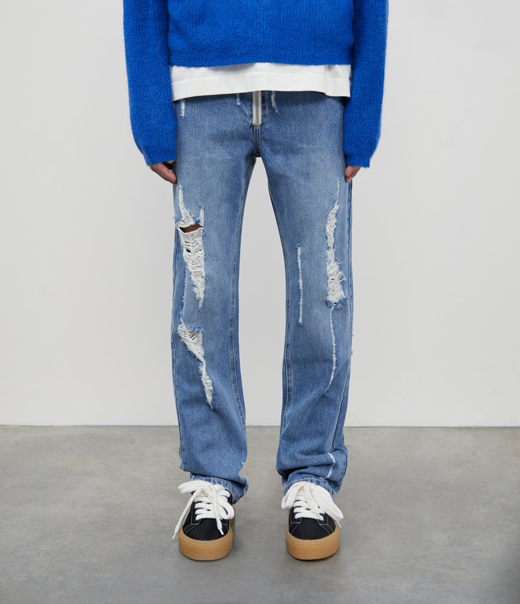 Cole Buxton | Distressed Denim Jeans | Men's | Blue