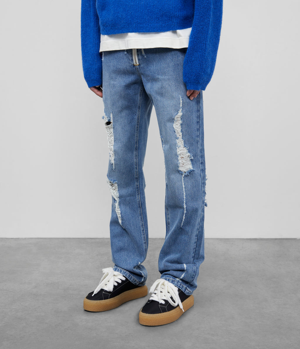 Cole Buxton | Distressed Denim Jeans | Men's | Blue