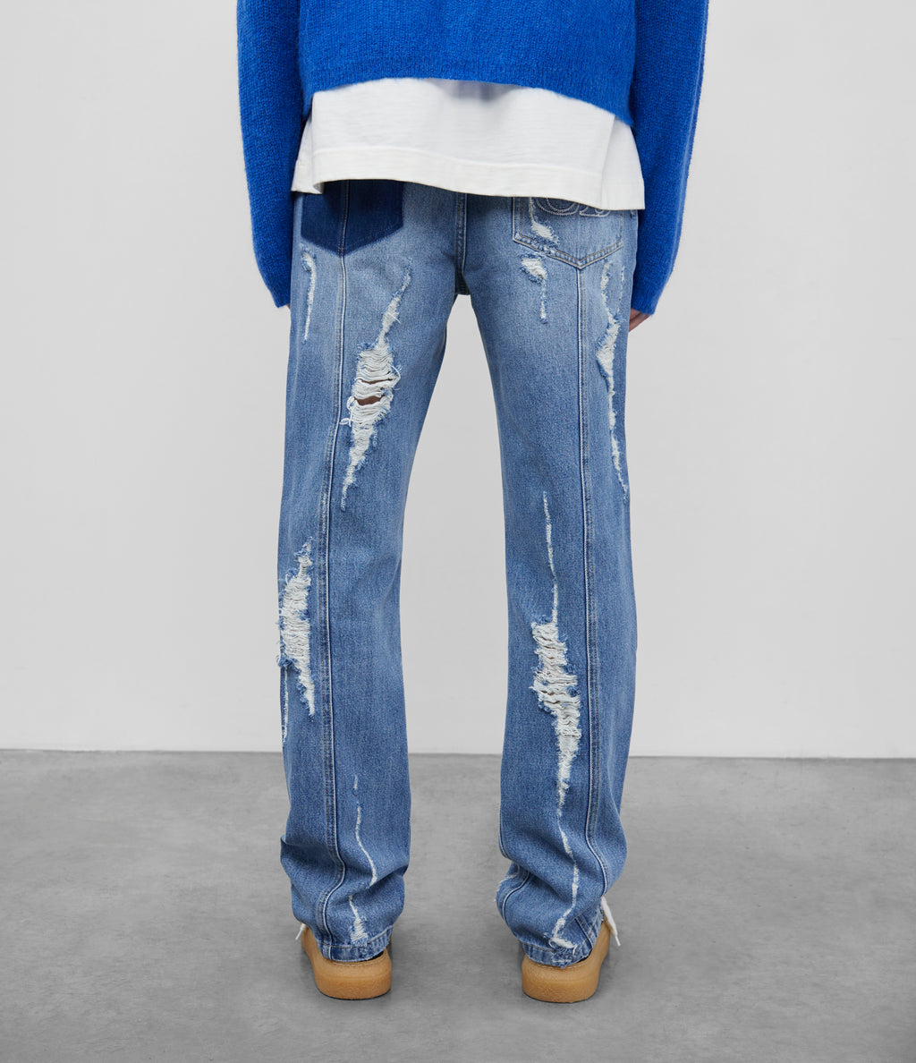 Cole Buxton | Distressed Denim Jeans | Men's | Blue