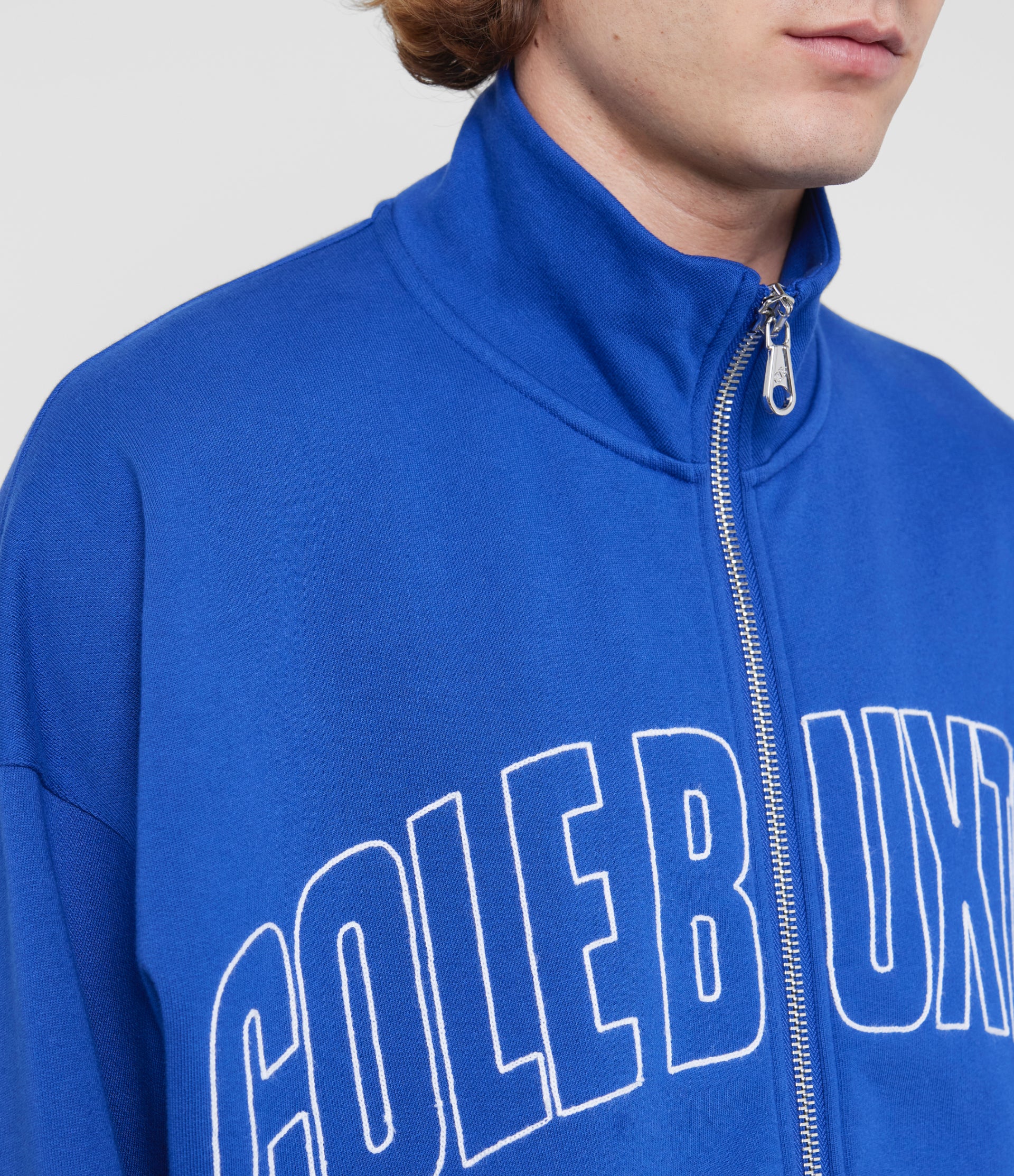 Blue athletic jacket best sale