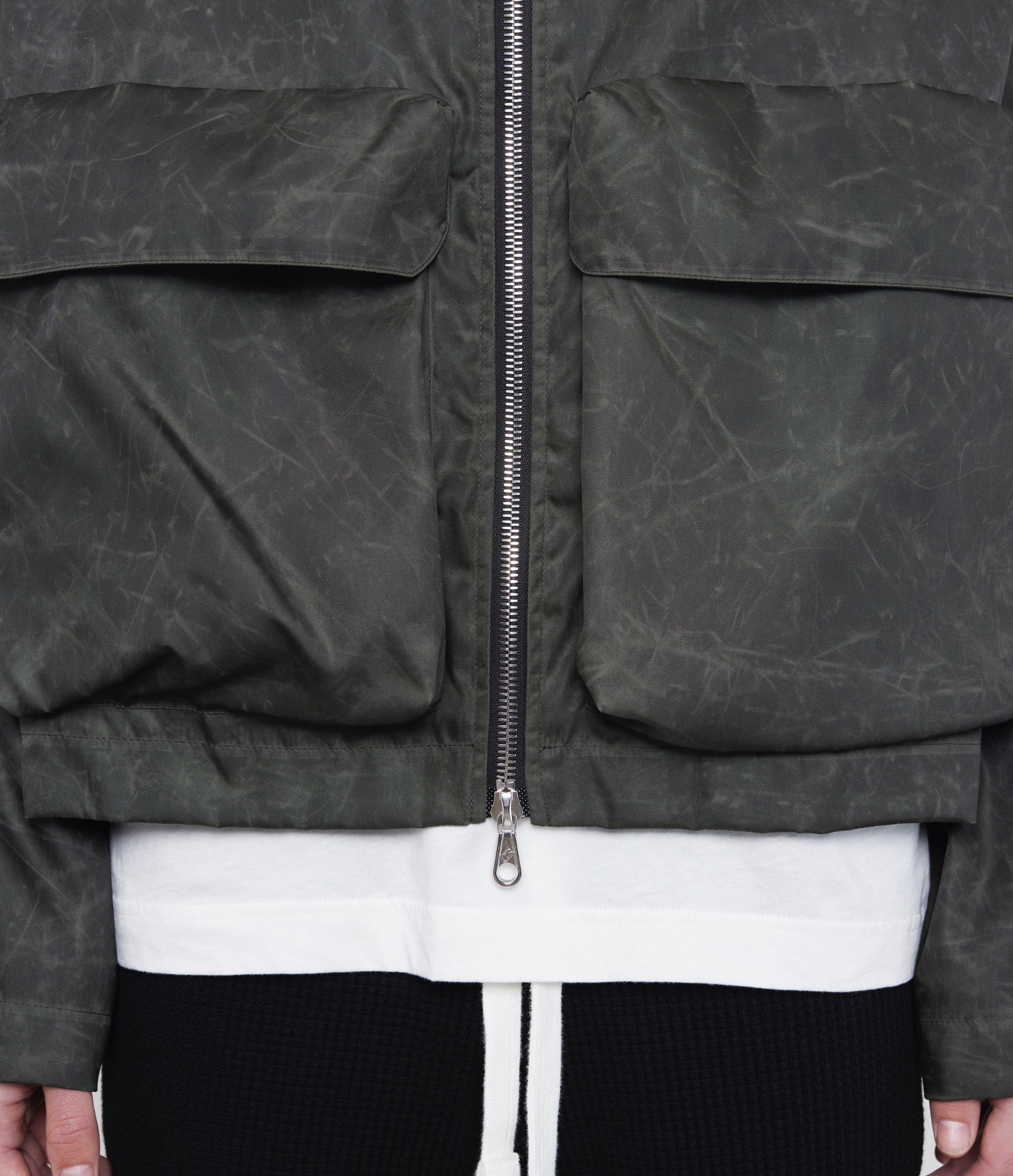 Cole Buxton | Combat Jacket | Mens | Italian Nylon | Dark Green