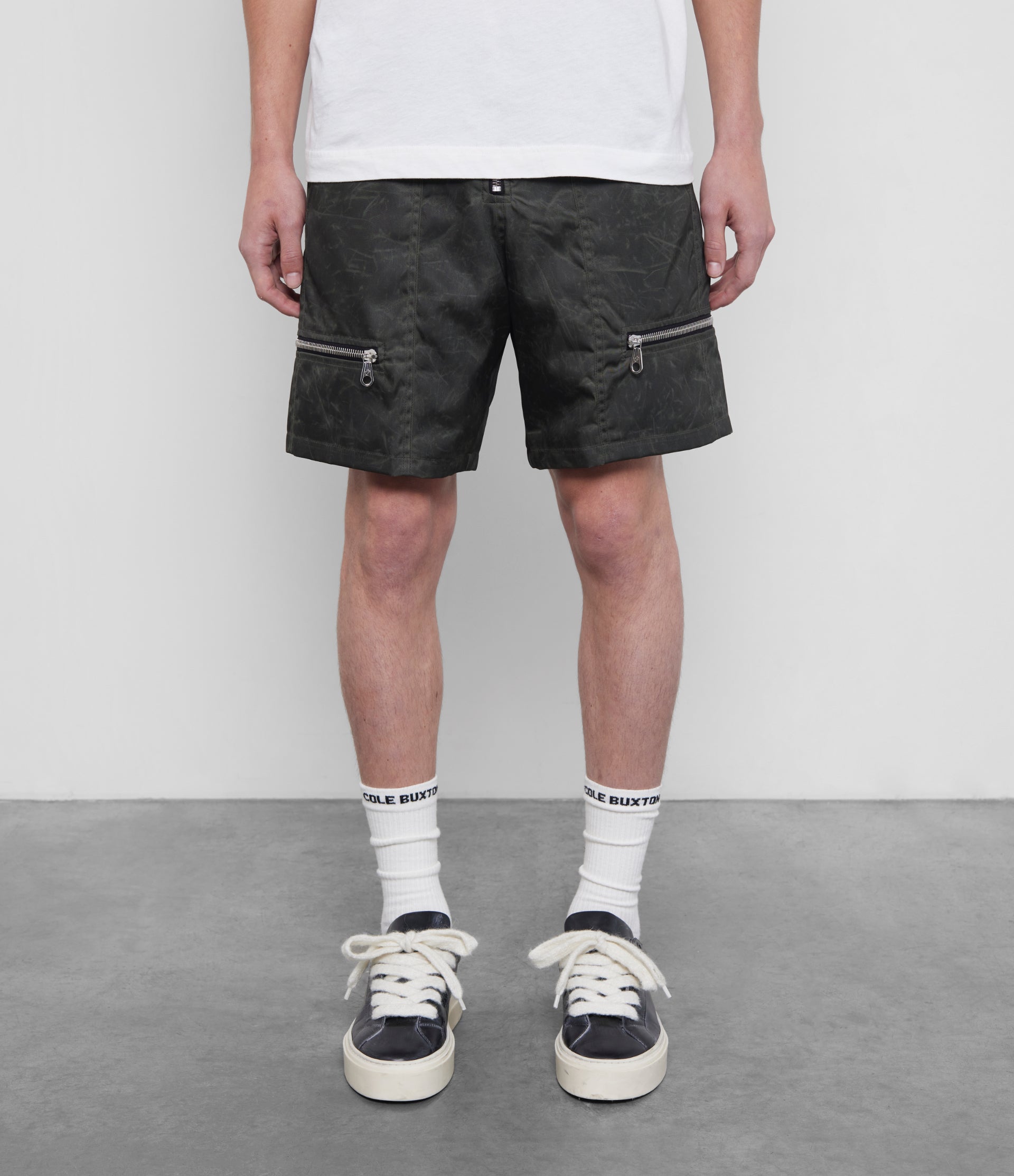 Cole Buxton | Combat Shorts | Mens | Italian Nylon | Dark Green