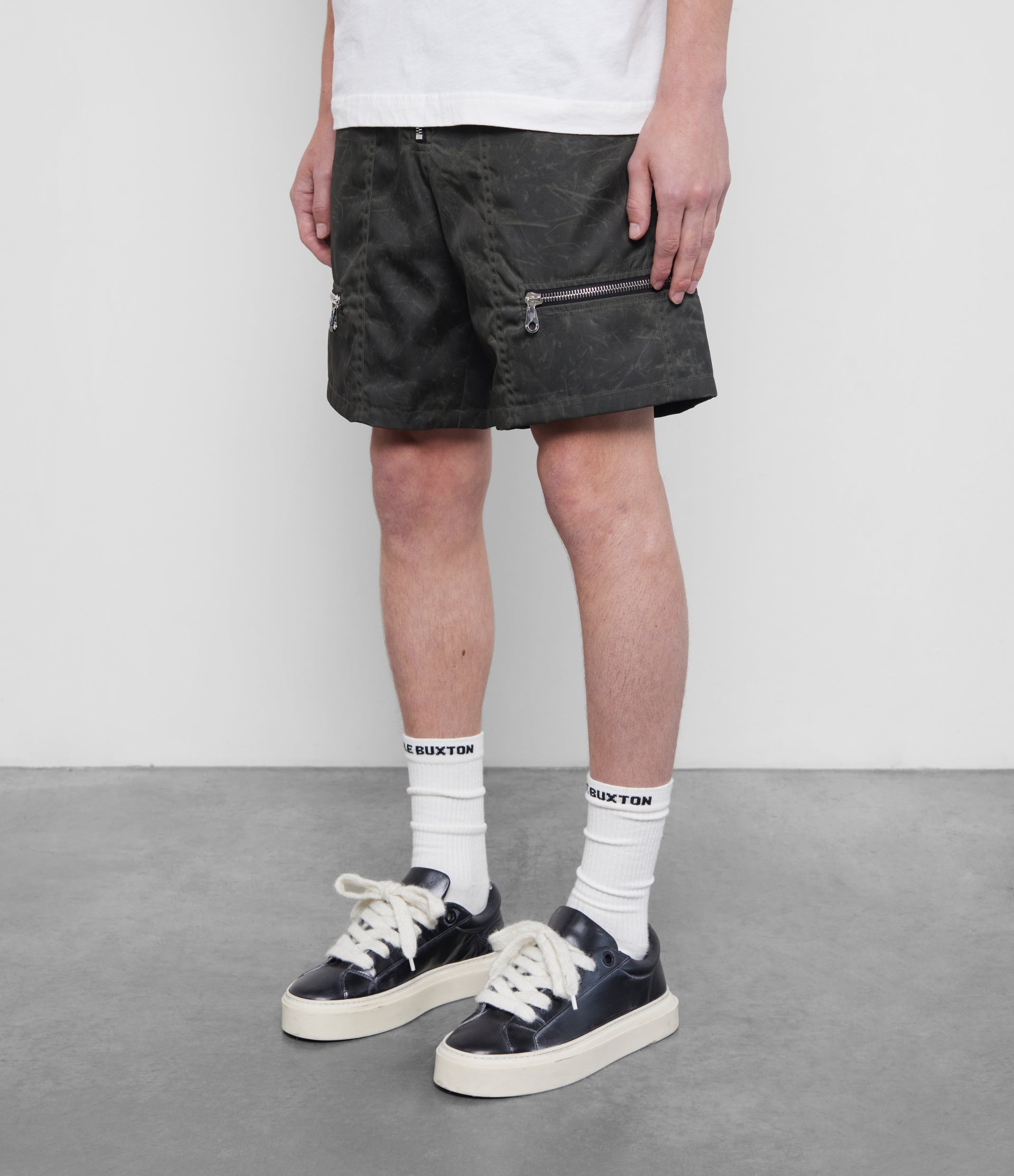 Cole Buxton | Combat Shorts | Mens | Italian Nylon | Dark Green
