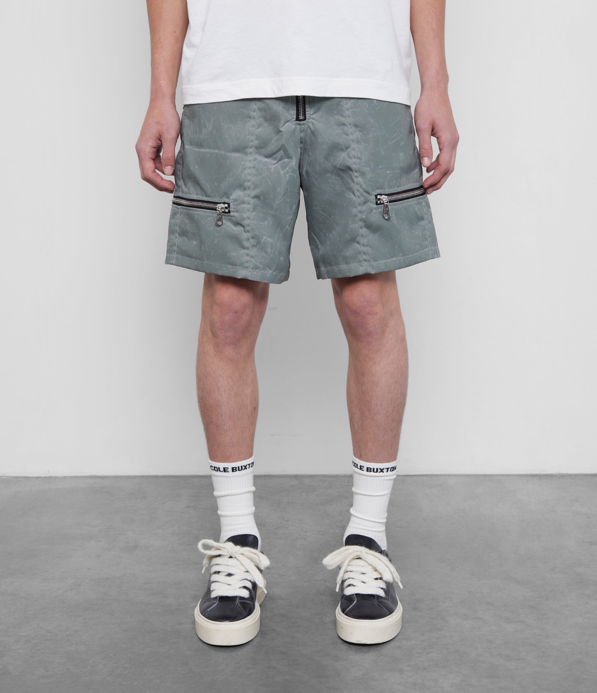 Cole Buxton | Combat Shorts | Mens | Italian Nylon | Olive Green