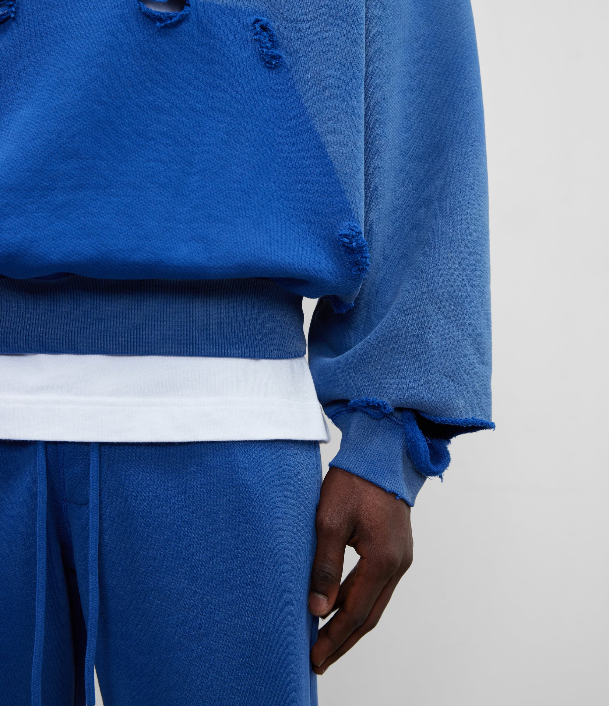 Cole Buxton | Pocket Fade Sweatpants | Mens | Washed Cobalt Blue