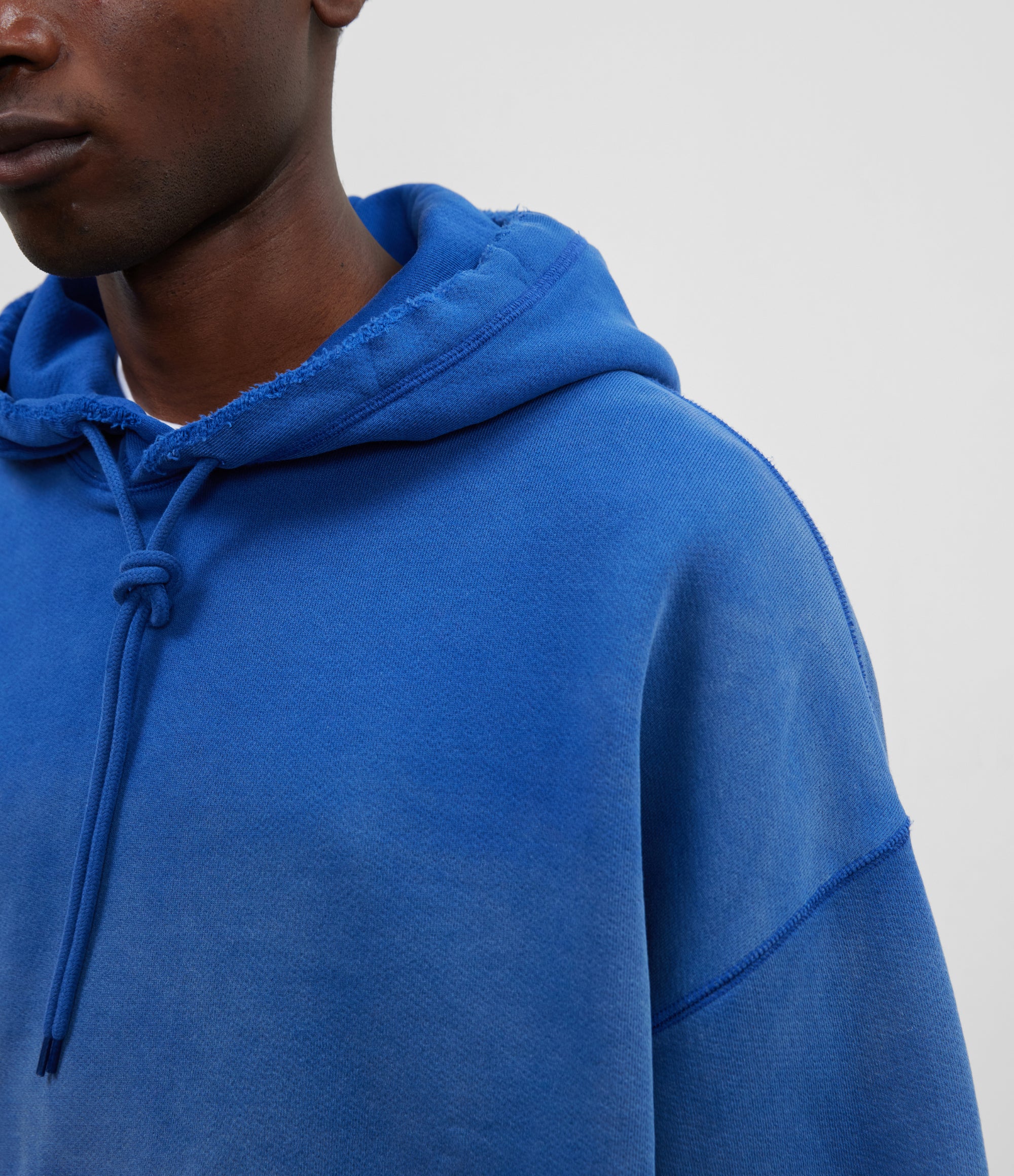 Cole Buxton | Pocket Fade Hoodie | Mens | Washed Cobalt Blue