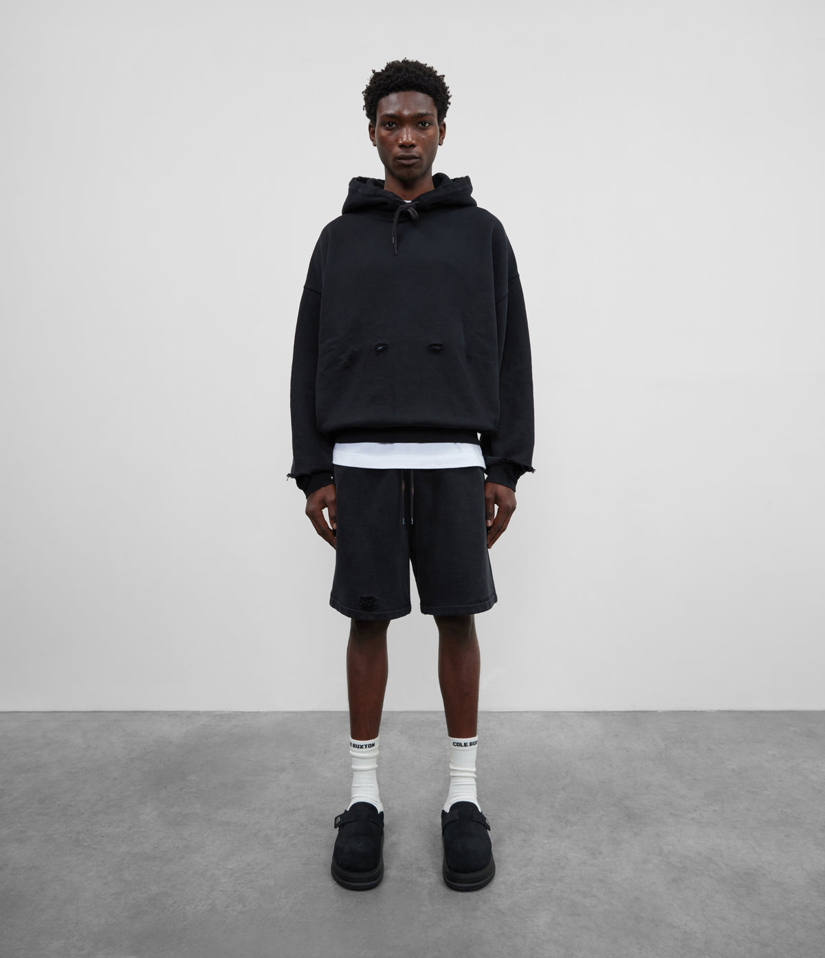 Cole Buxton | Pocket Fade Shorts | Mens | Vintage Black