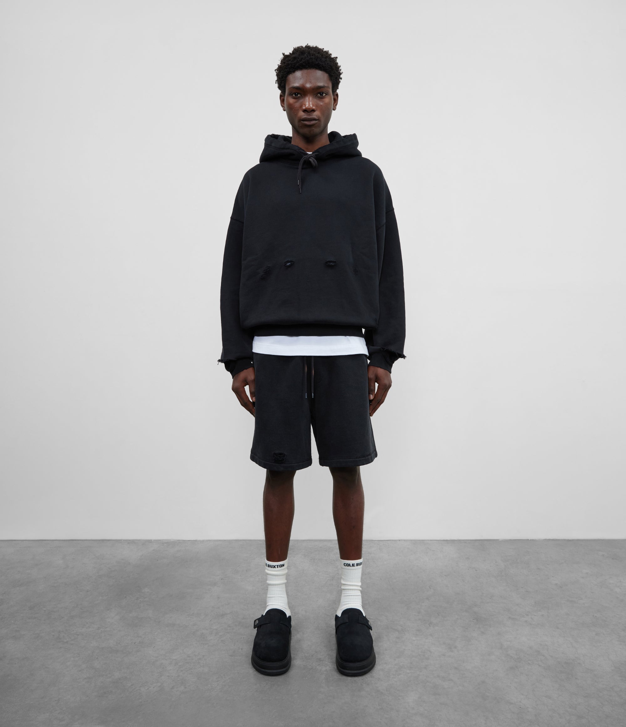 Cole Buxton | Pocket Fade Shorts | Mens | Vintage Black