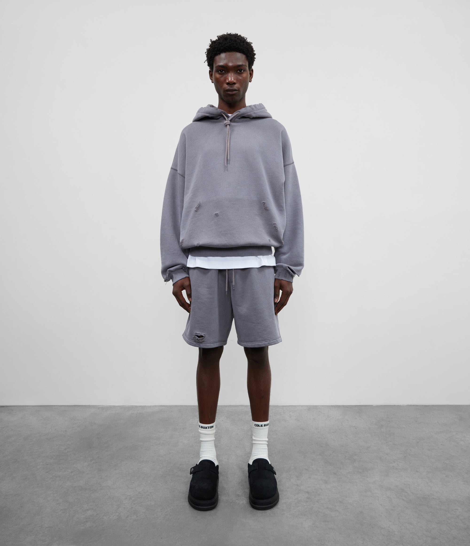 Cole Buxton | Pocket Fade Shorts | Mens | Grey