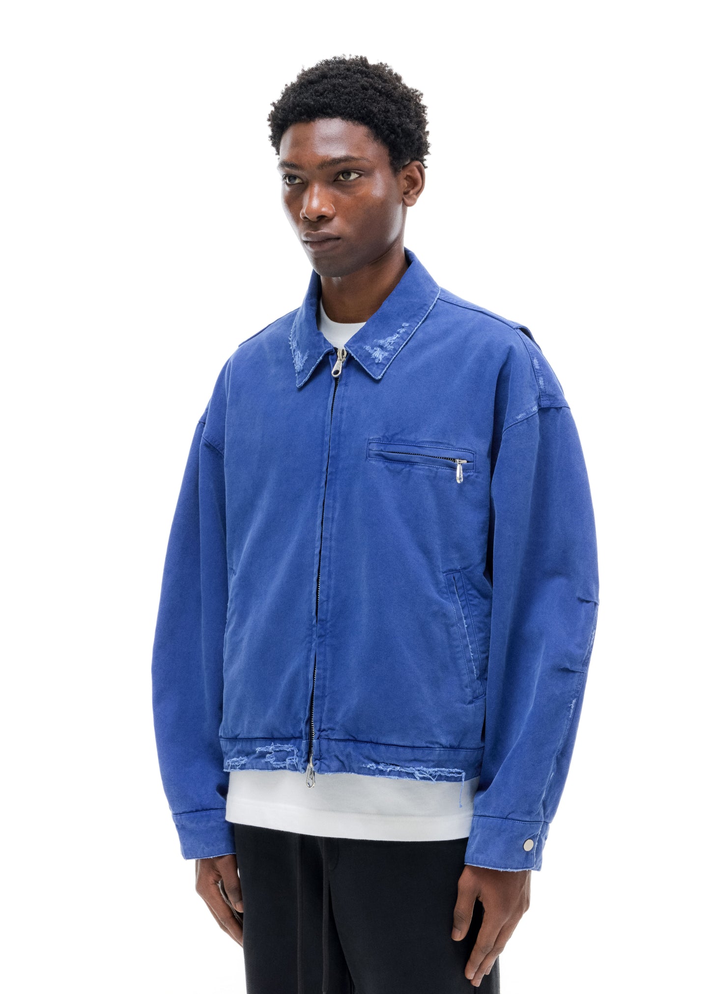 DISTRESSED TRUCKER JACKET