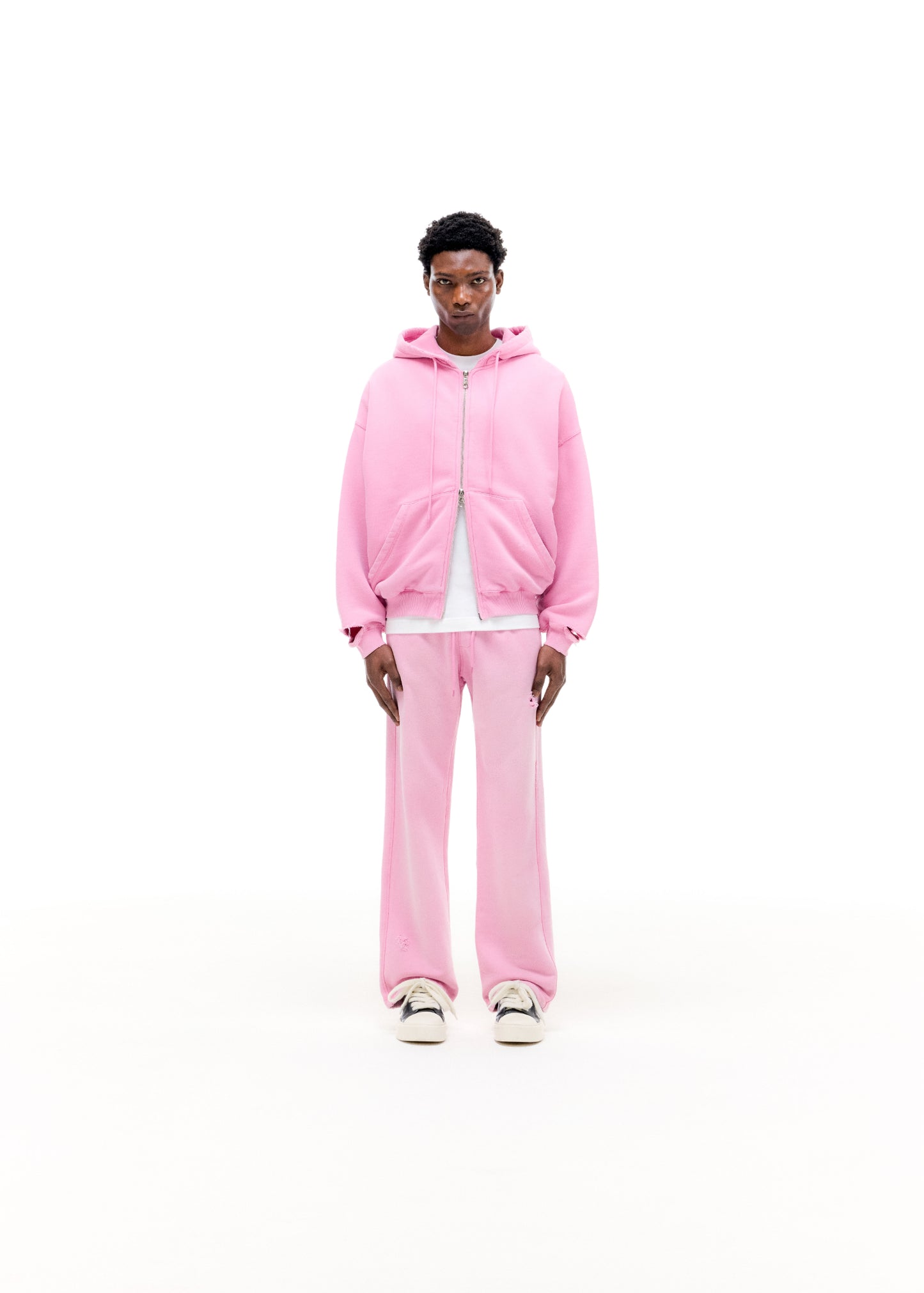 SUN FADE POCKET ZIPPED HOODIE