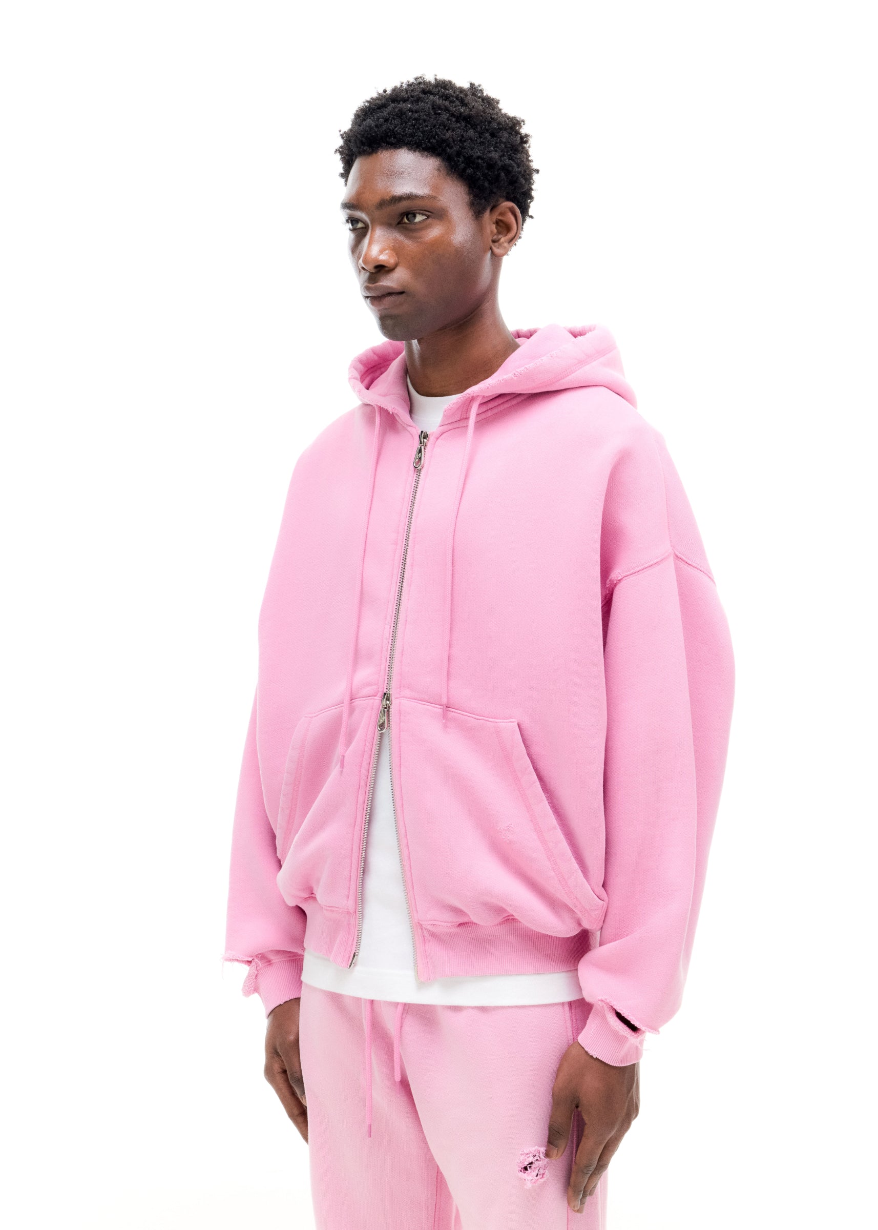 SUN FADE POCKET ZIPPED HOODIE