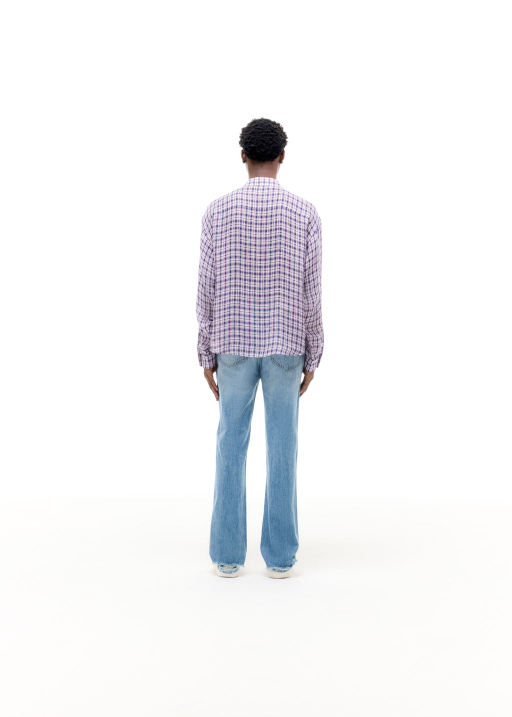 LINEN FLANNEL ZIPPED SHIRT