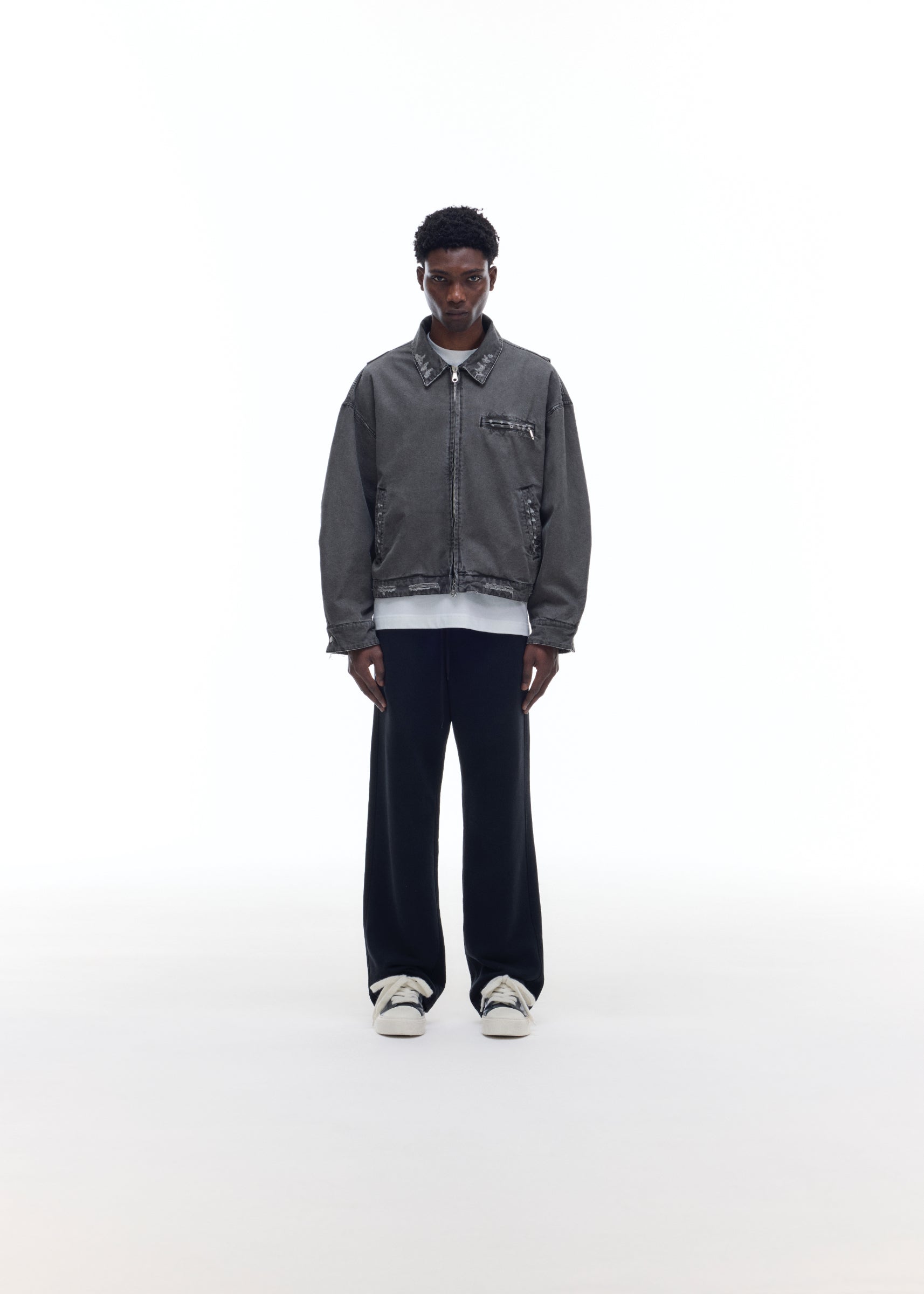 DISTRESSED TRUCKER JACKET