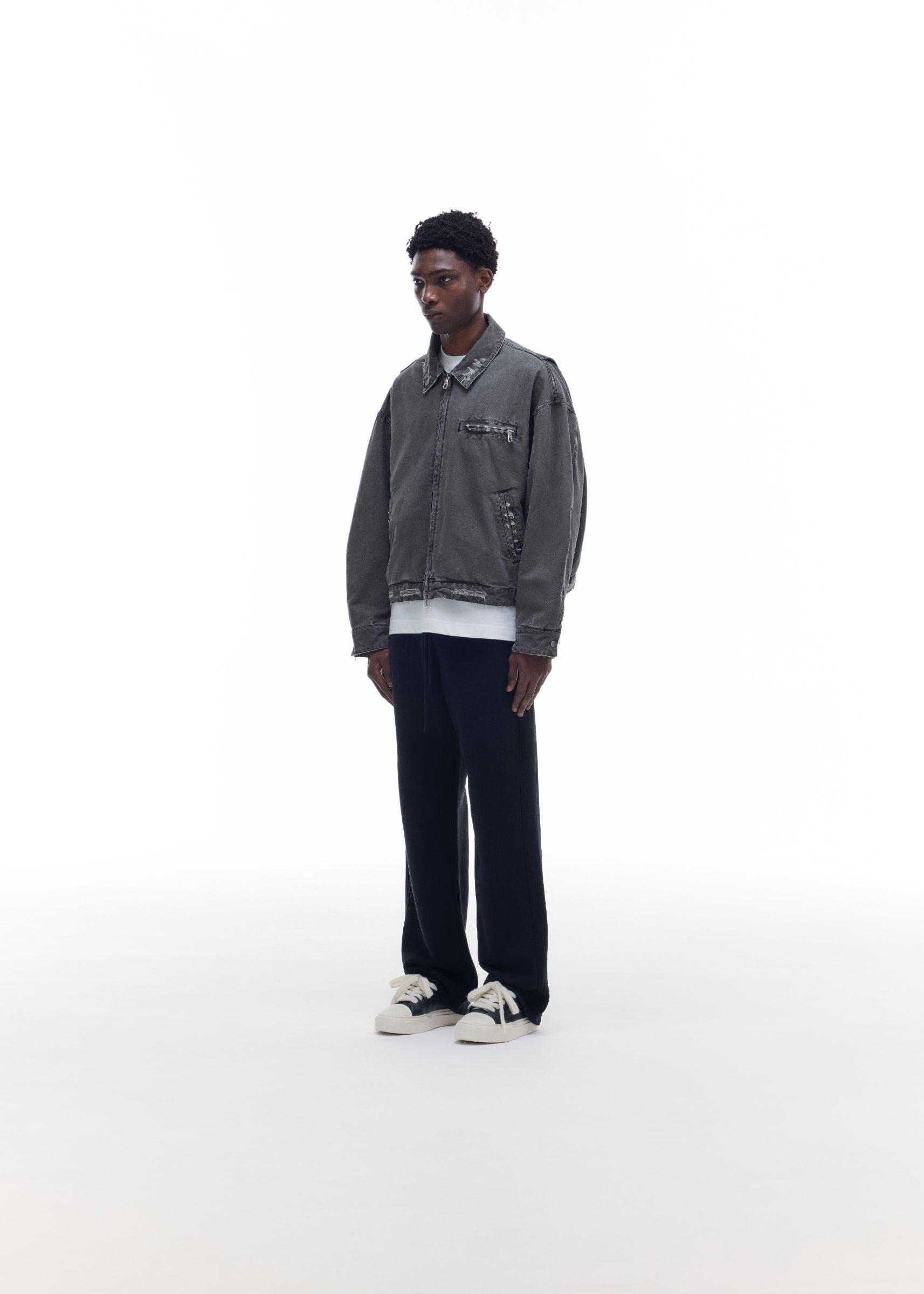 DISTRESSED TRUCKER JACKET