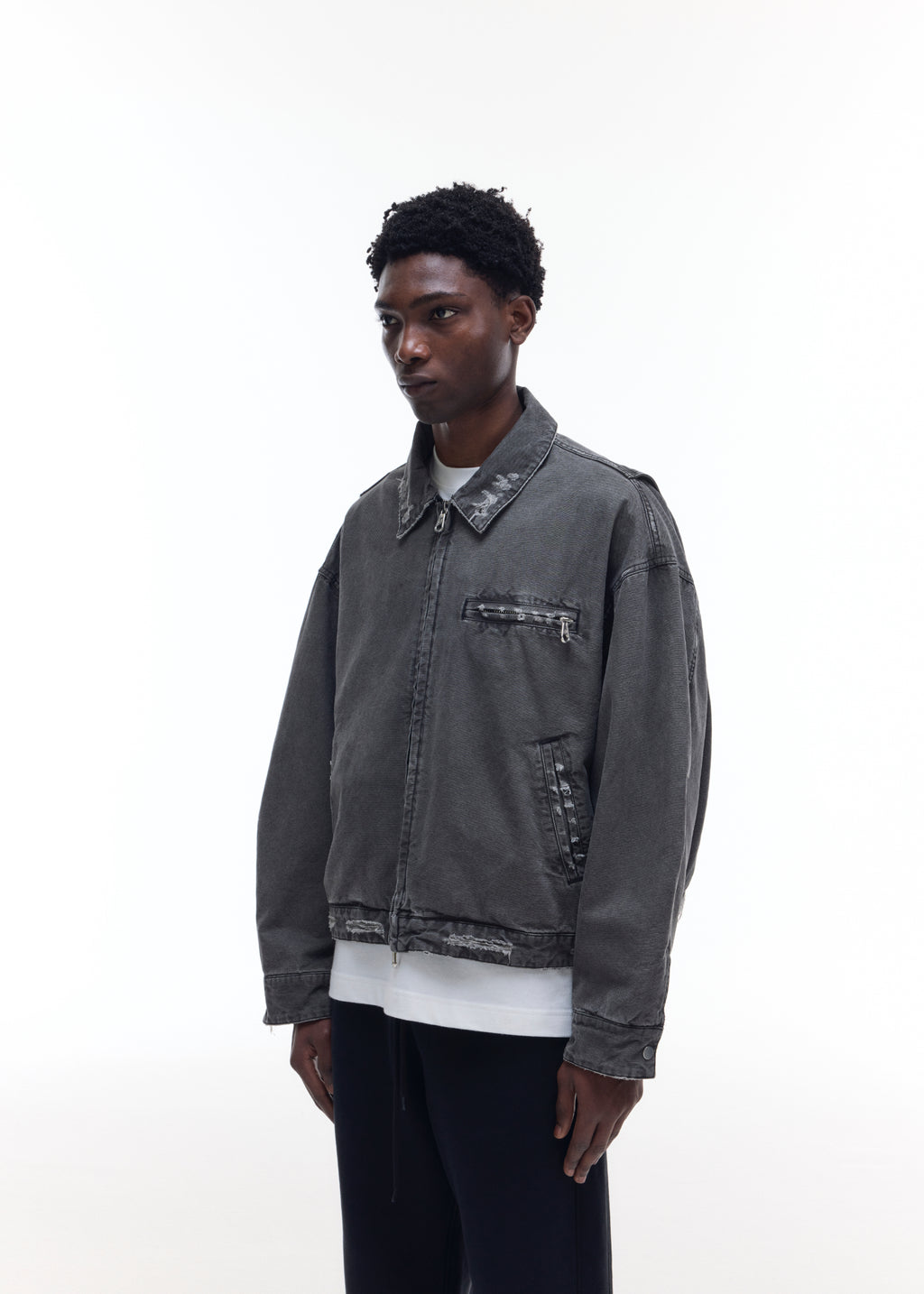 DISTRESSED TRUCKER JACKET