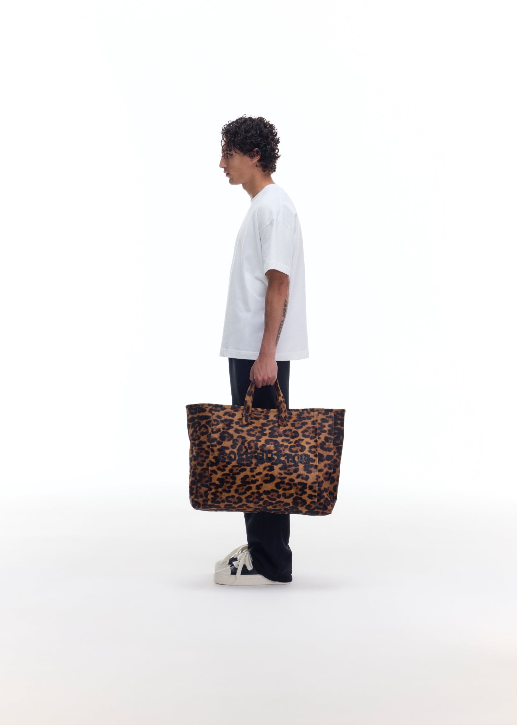 HAIRY LEOPARD TOTE BAG