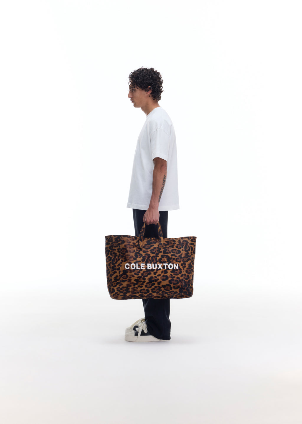 HAIRY LEOPARD TOTE BAG