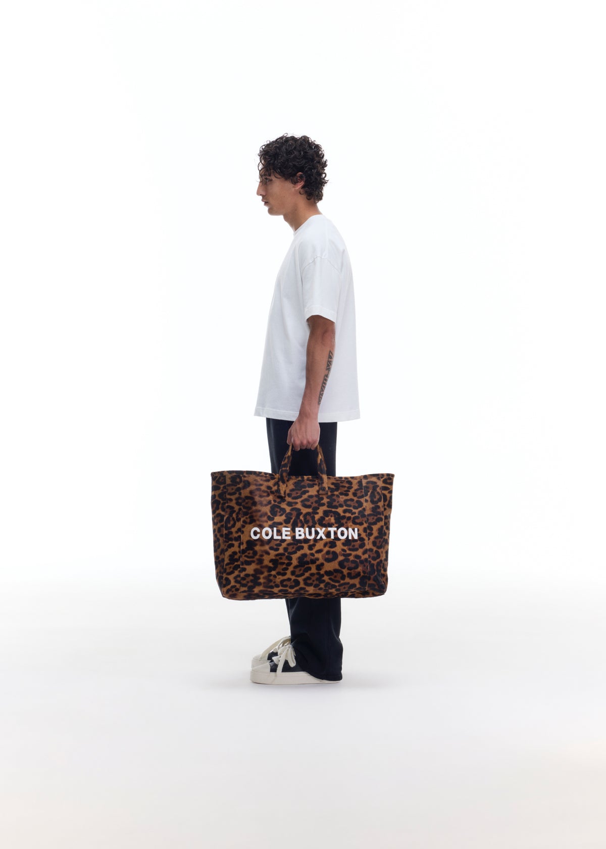 HAIRY LEOPARD TOTE BAG