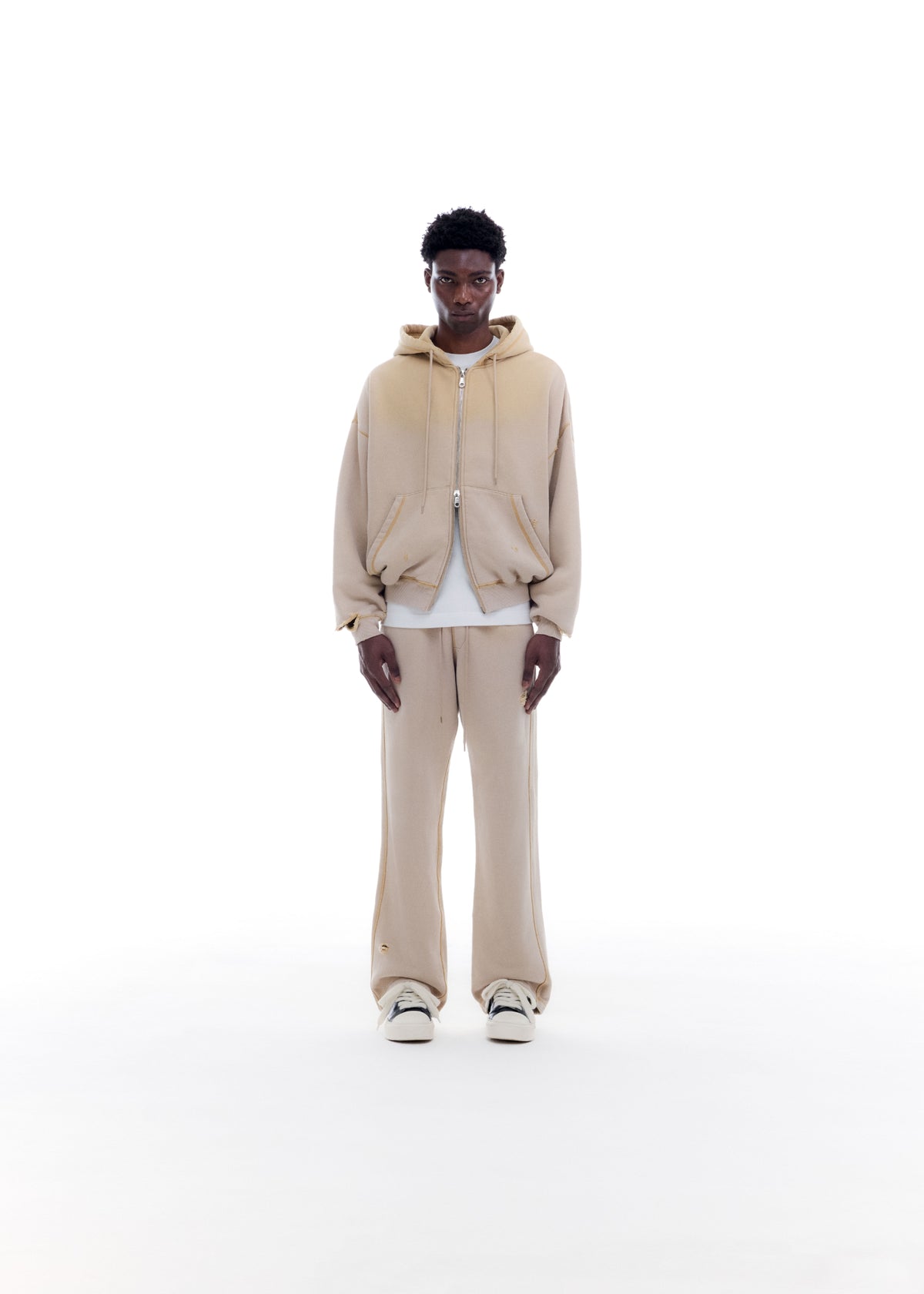 SUN FADE POCKET ZIPPED HOODIE