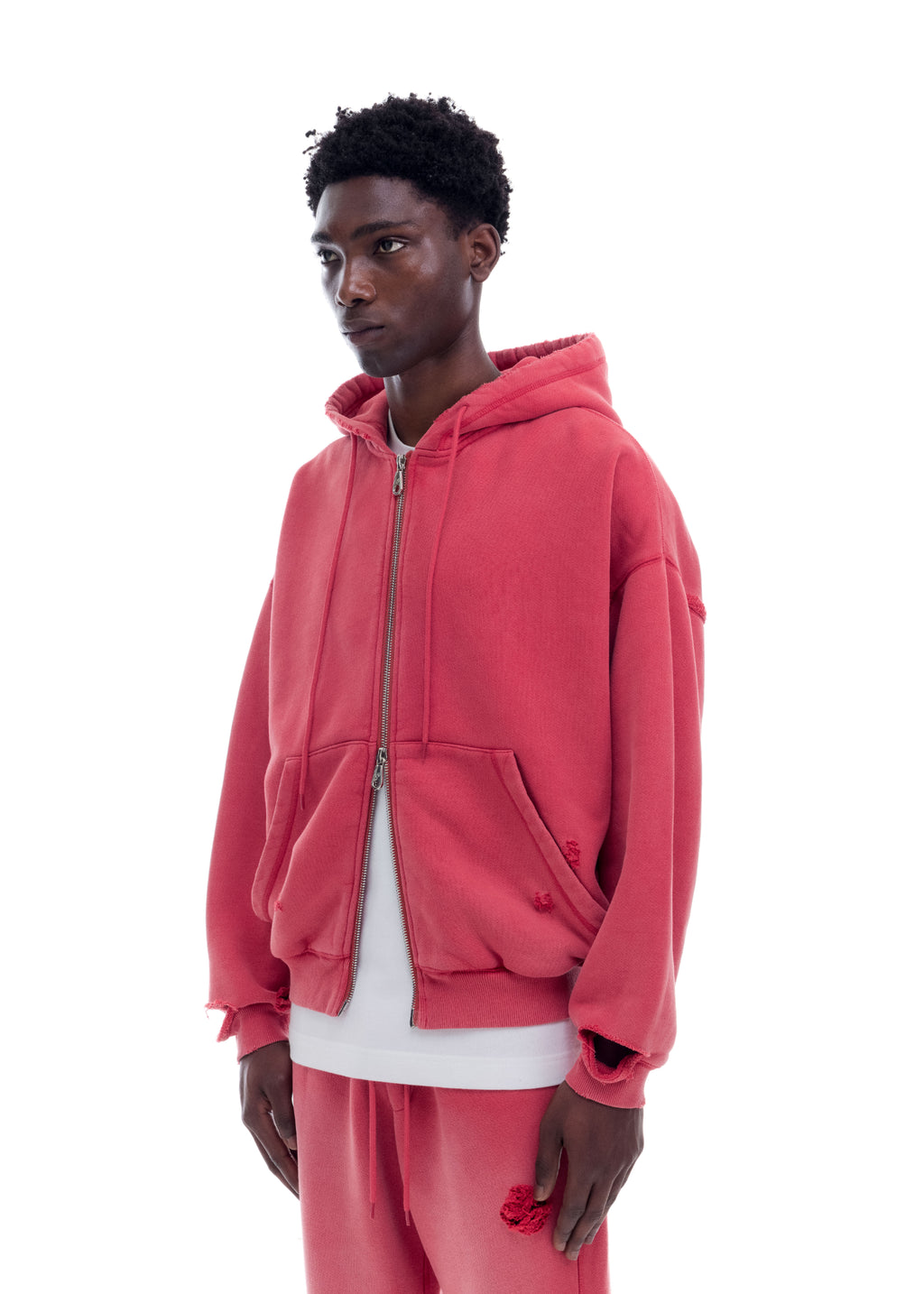 SUN FADE POCKET ZIPPED HOODIE