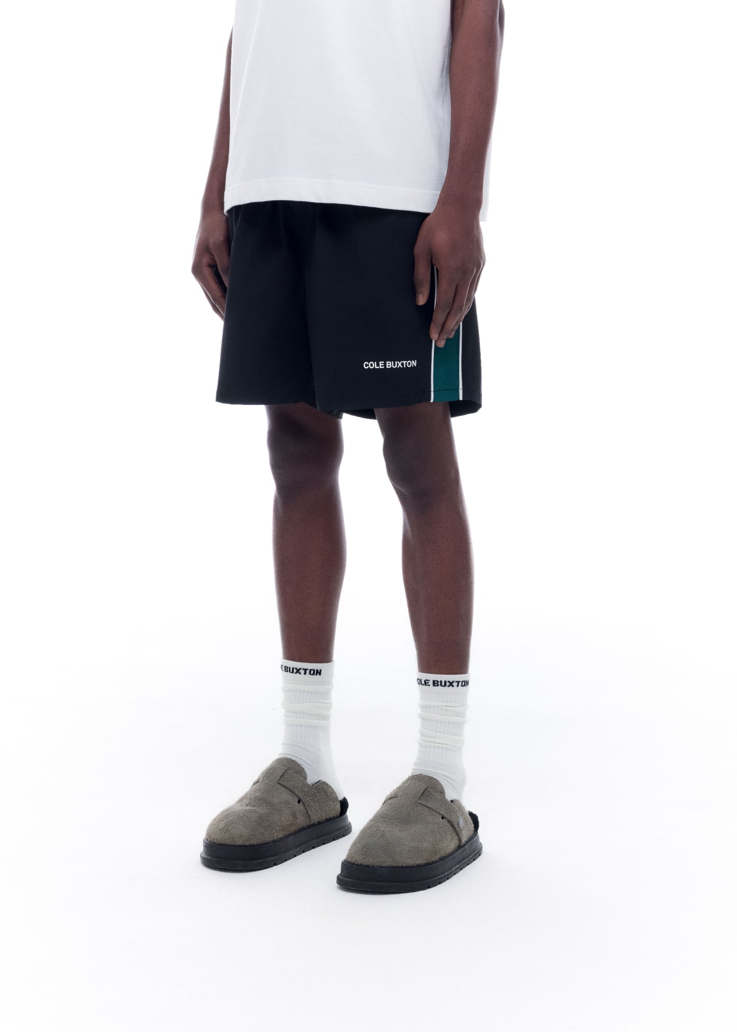 CONTRAST TAPE SWIM SHORTS