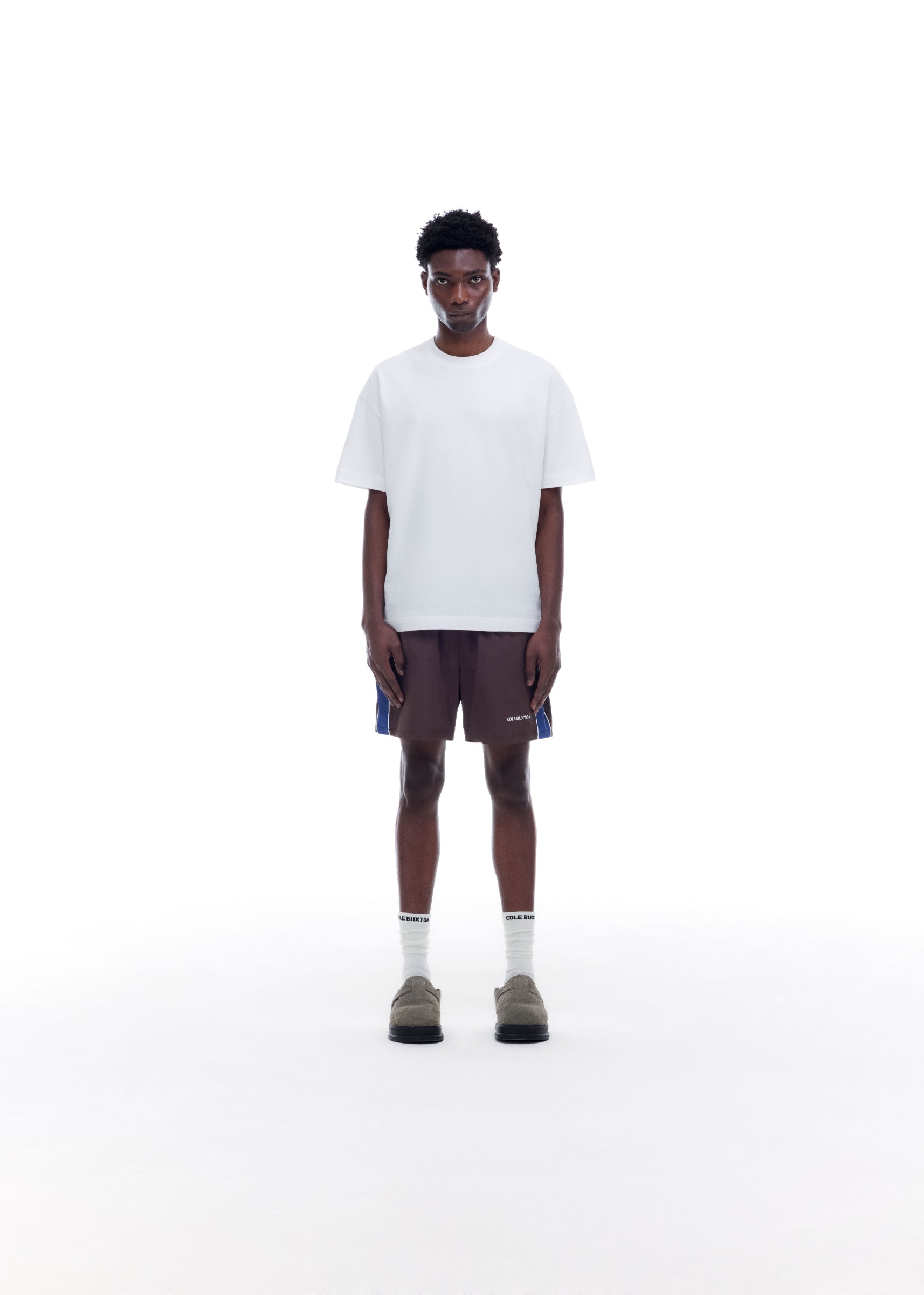 CONTRAST TAPE SWIM SHORTS