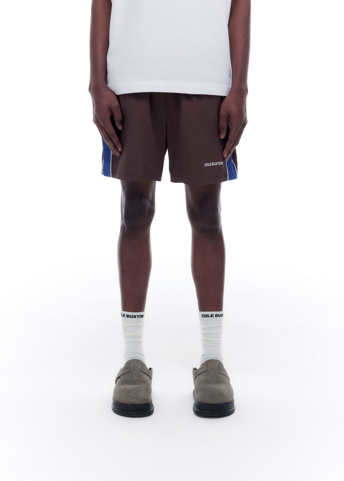 CONTRAST TAPE SWIM SHORTS