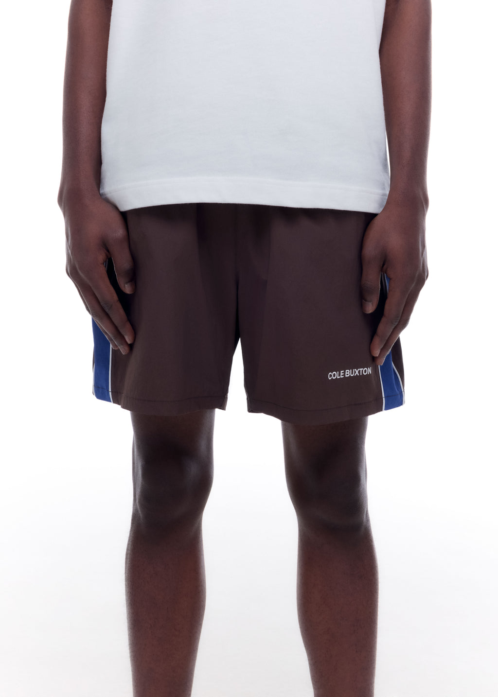 CONTRAST TAPE SWIM SHORTS