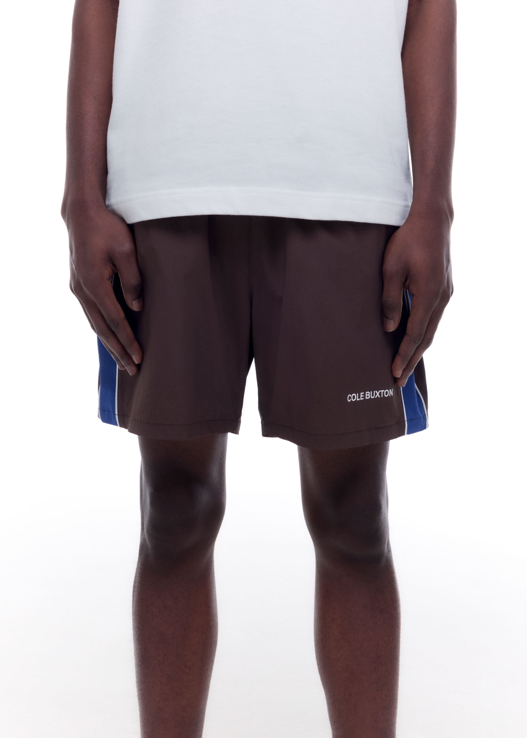 CONTRAST TAPE SWIM SHORTS