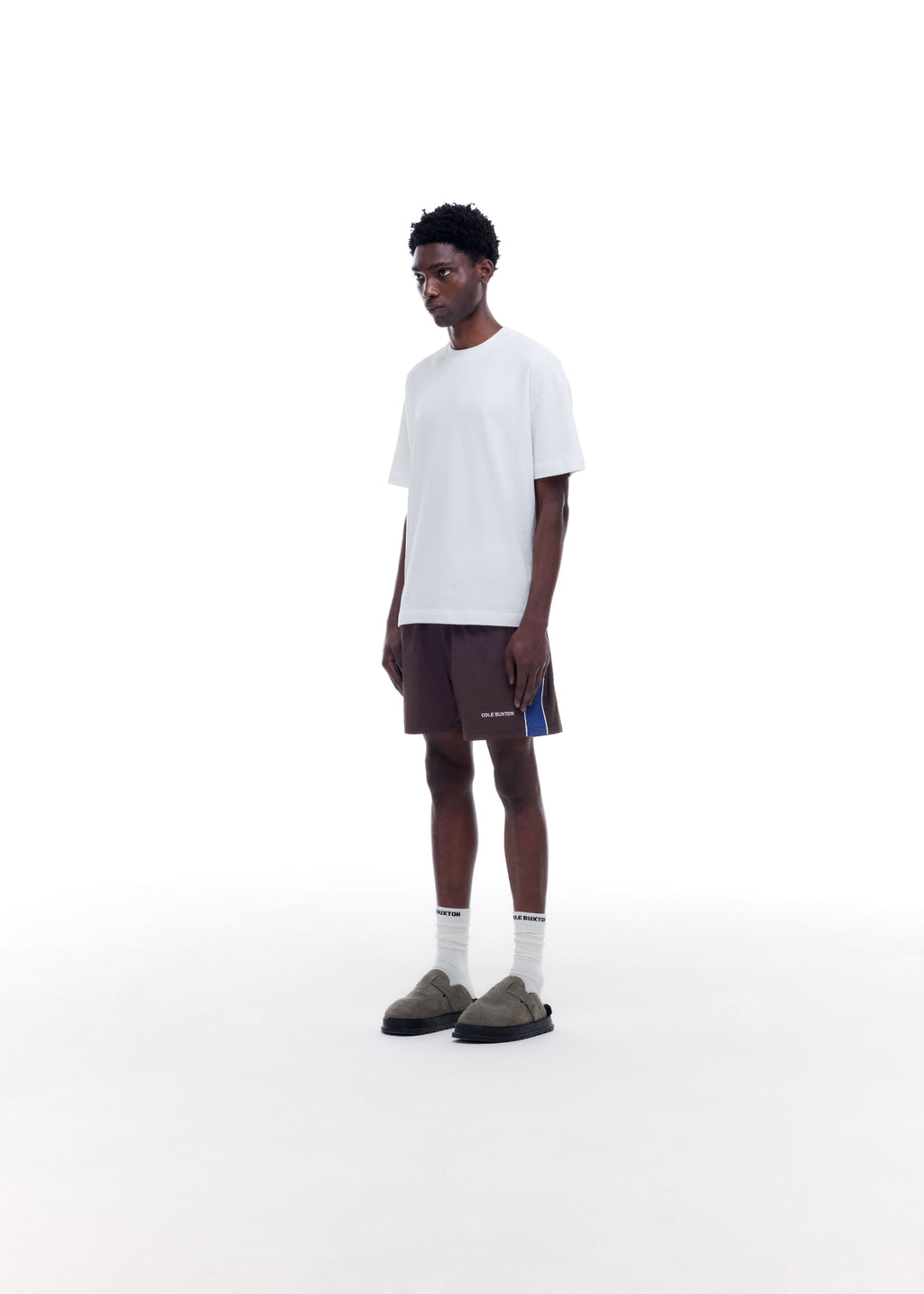 CONTRAST TAPE SWIM SHORTS