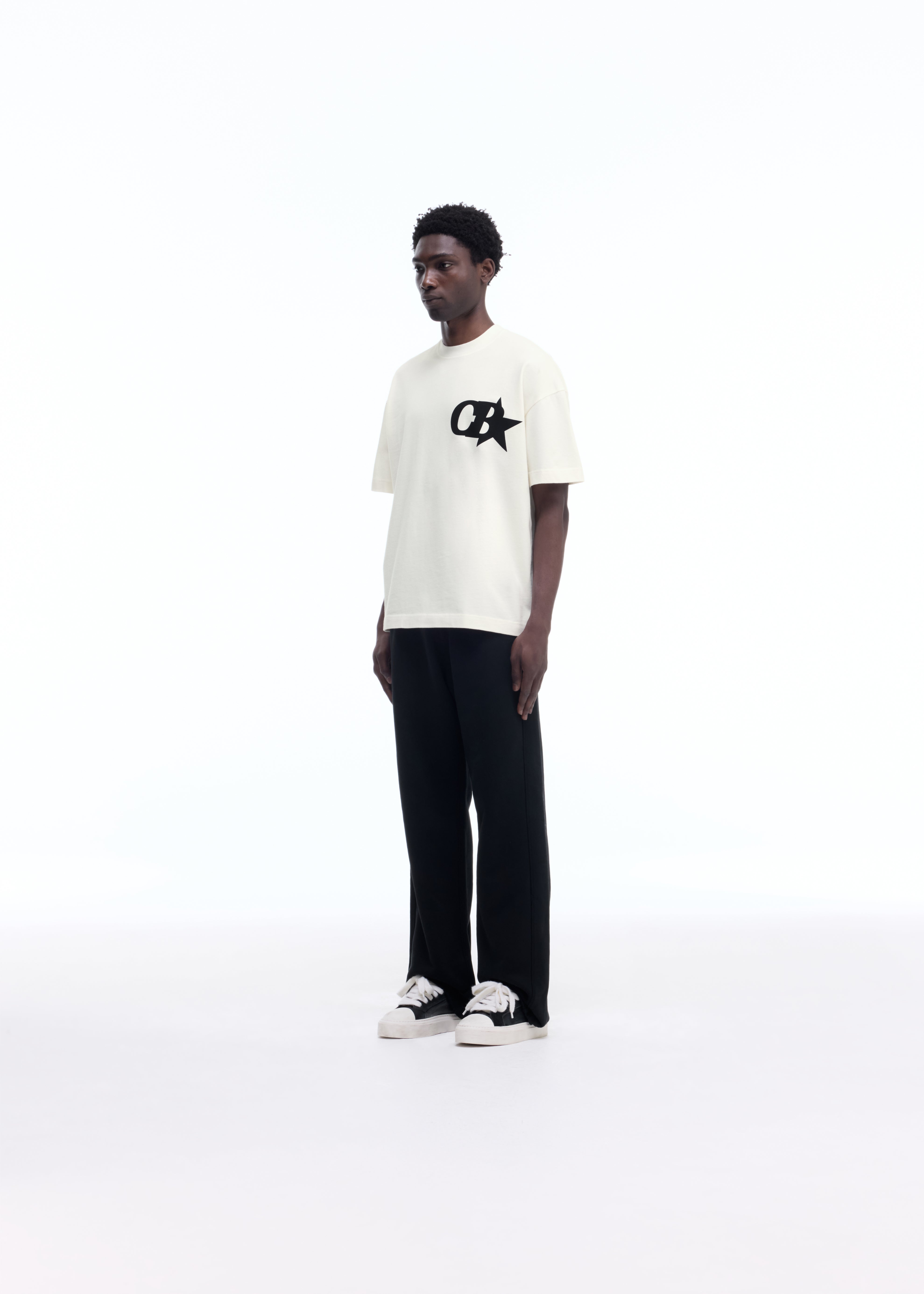Cole Buxton | CB Star T-Shirt | Mens | Cotton | Vintage White