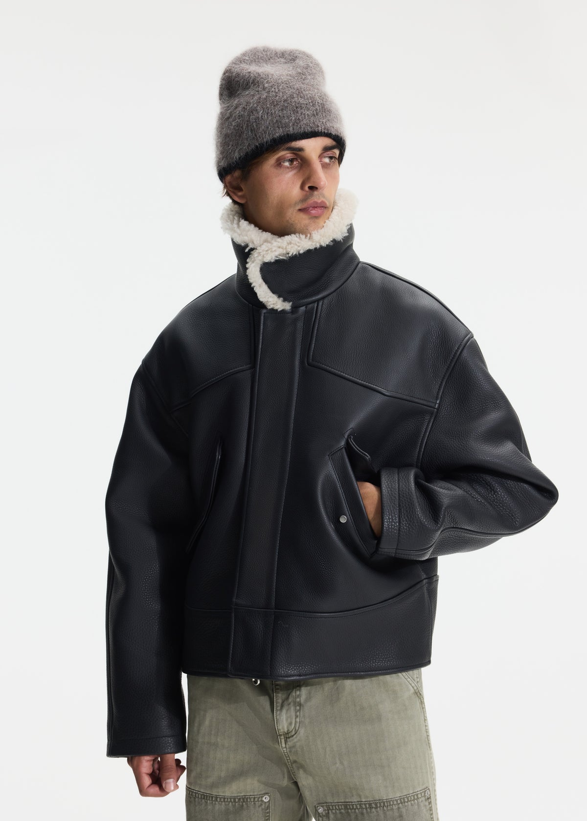LEATHER DRIVING JACKET