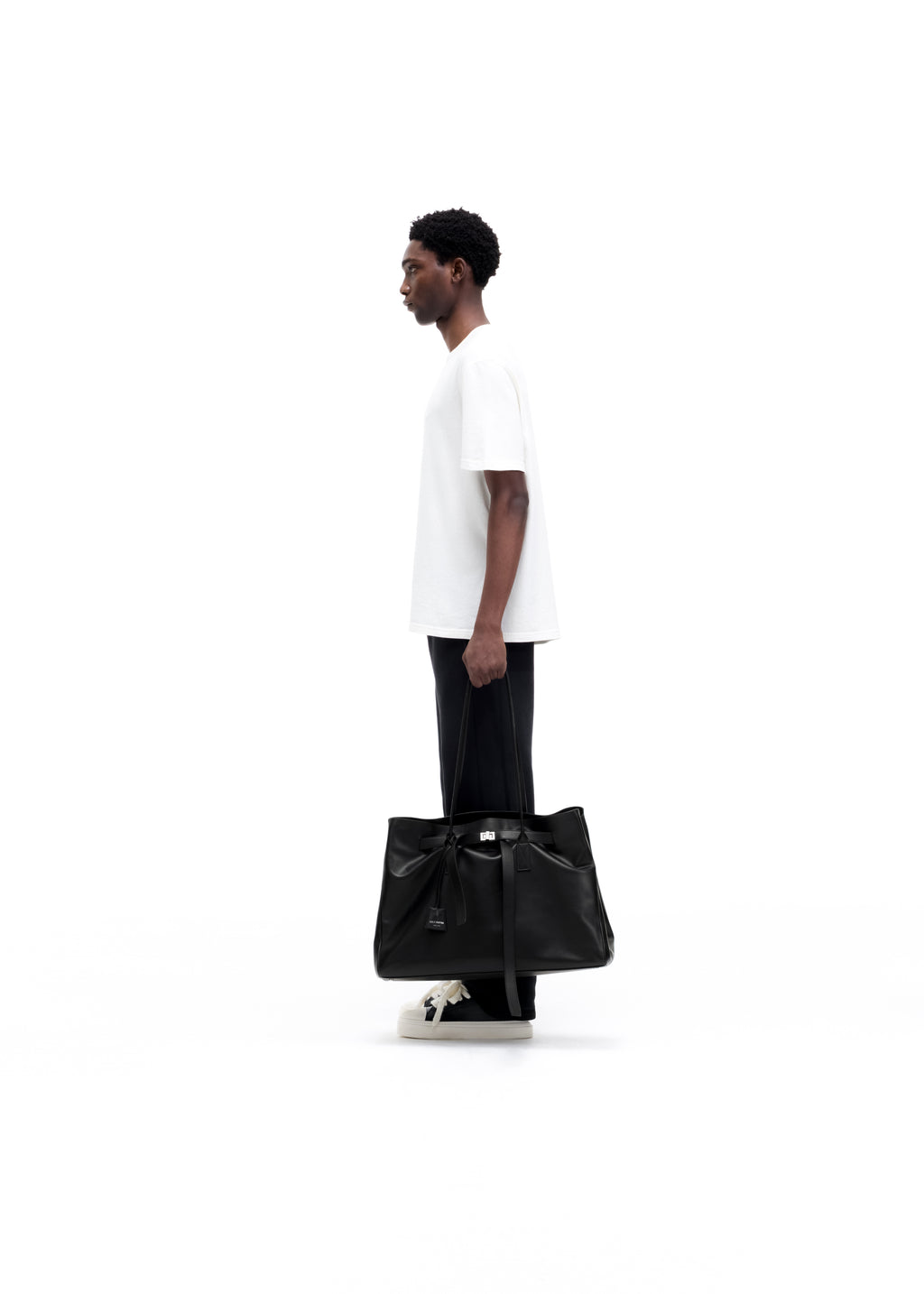 LEATHER HOLDALL TOTE