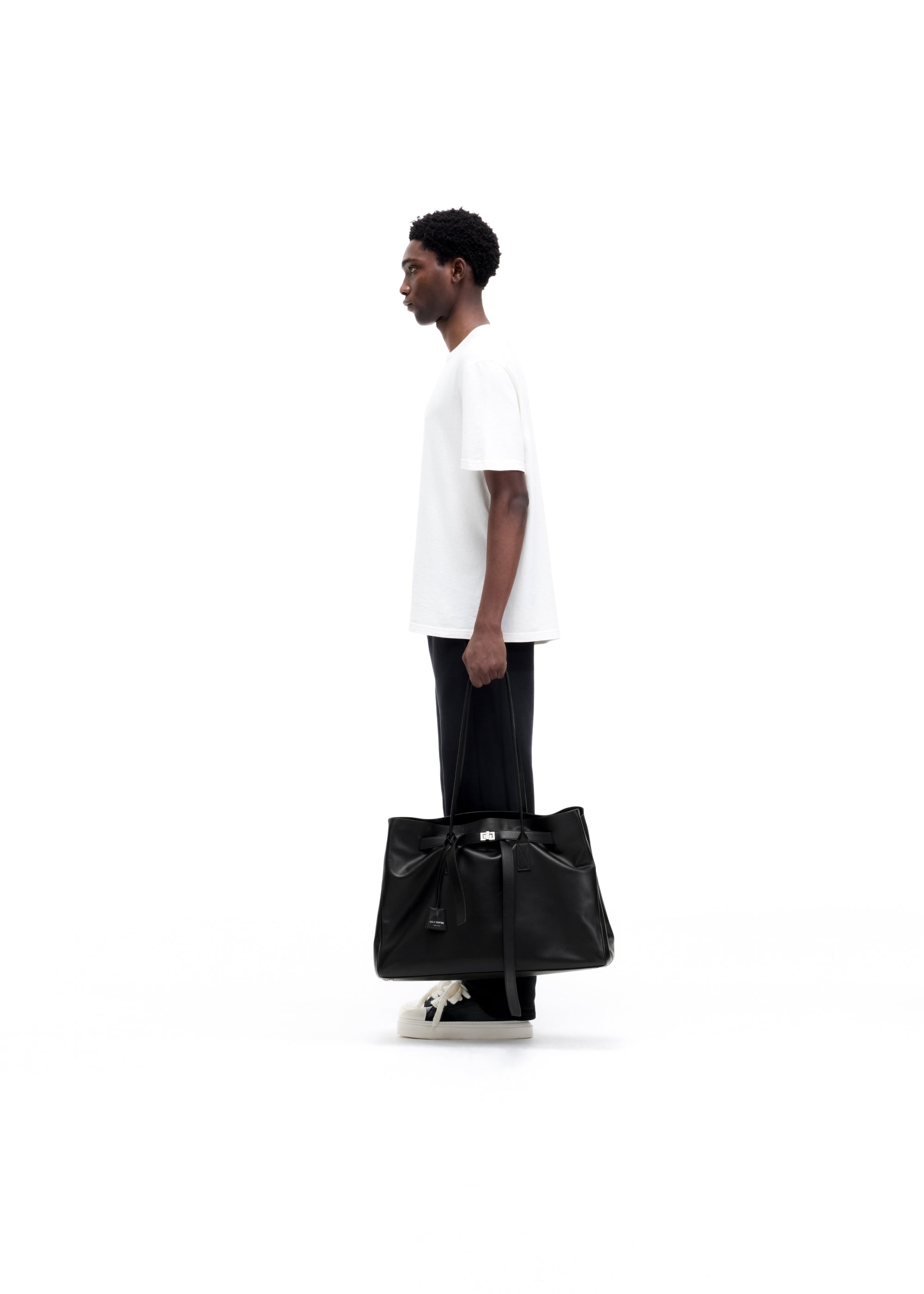 LEATHER HOLDALL TOTE