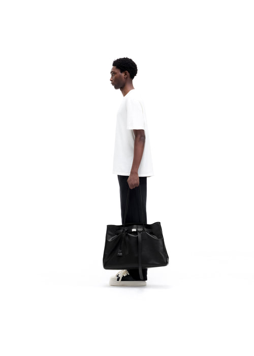 LEATHER HOLDALL TOTE